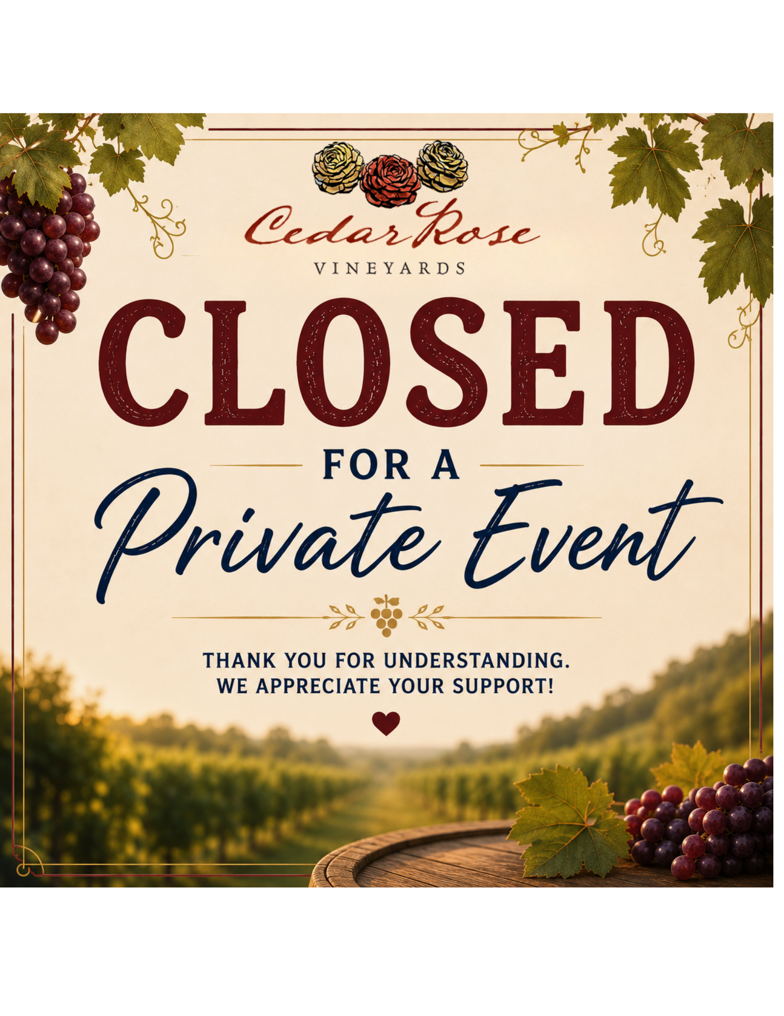 Closed for Private Event