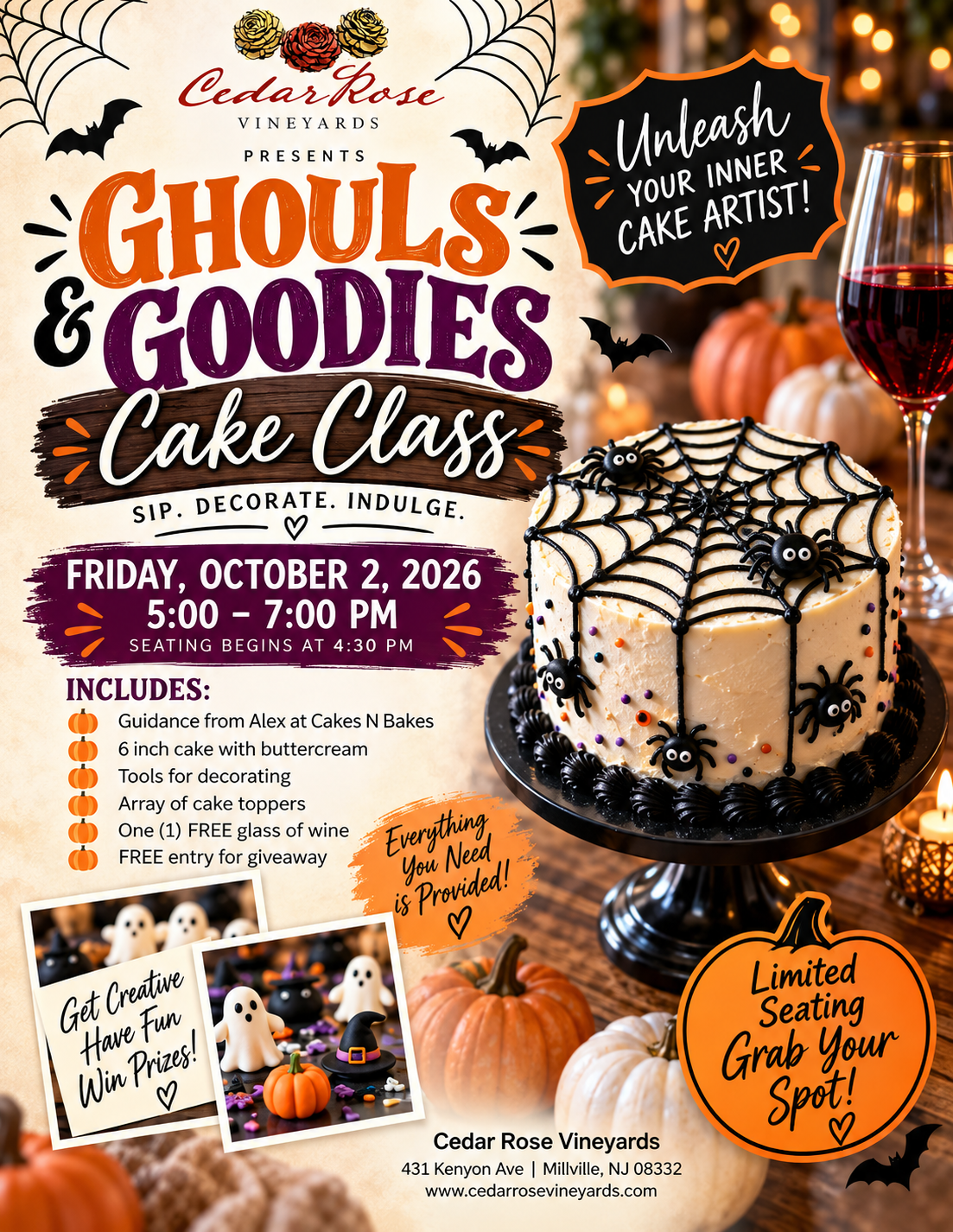 Halloween Cake Decorating Class