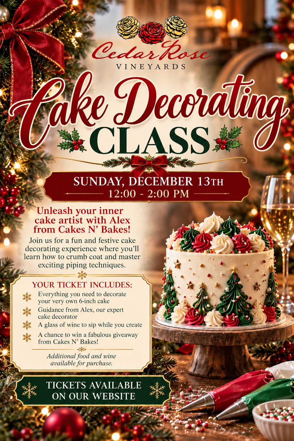 Holiday Cake Decorating Class
