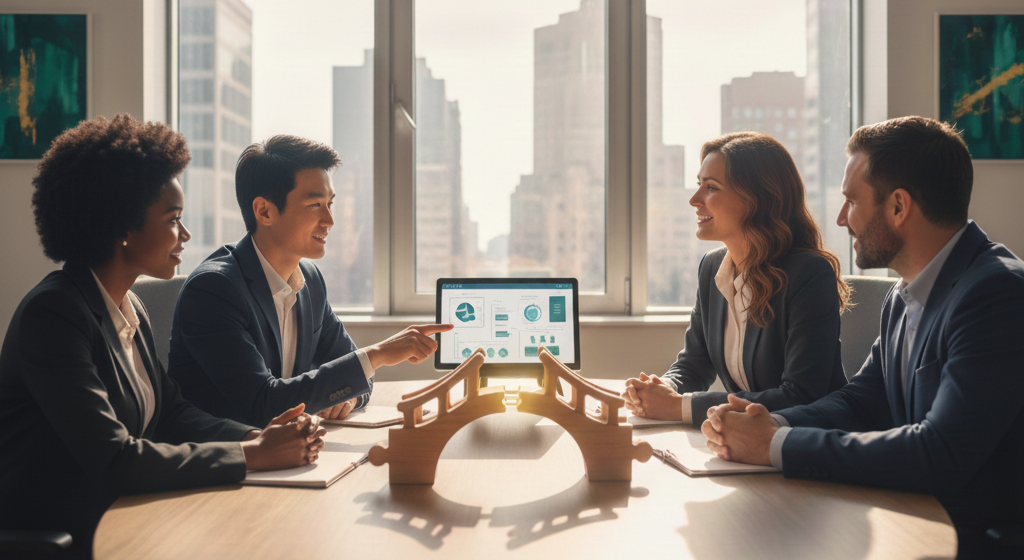 Work team in a boardroom