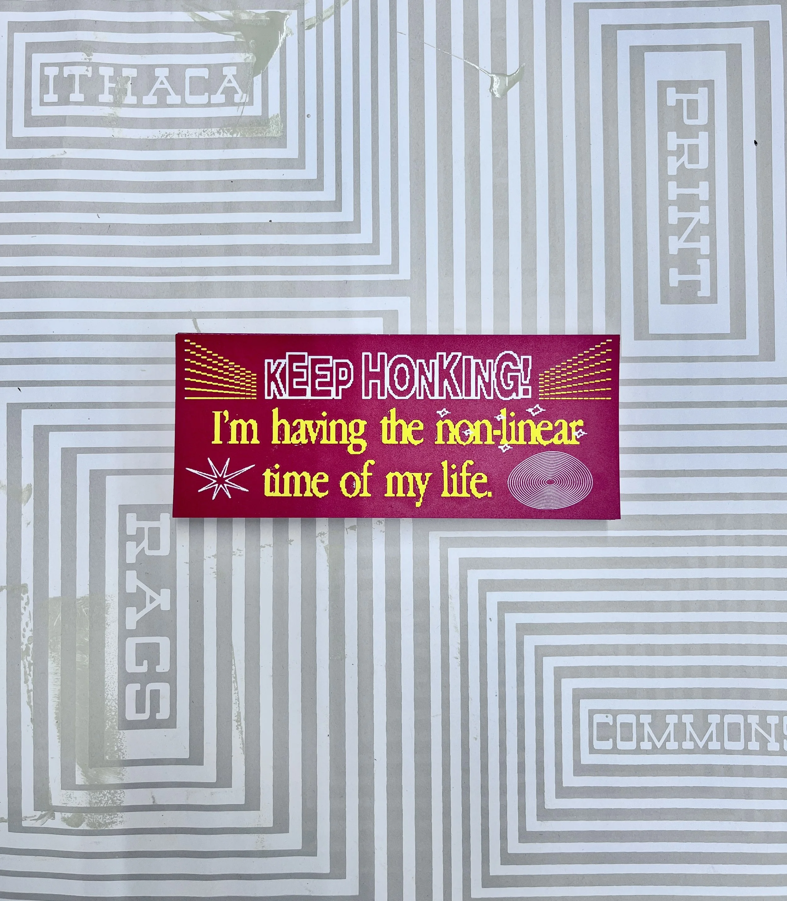 KEEP HONKING - Bumper Sticker