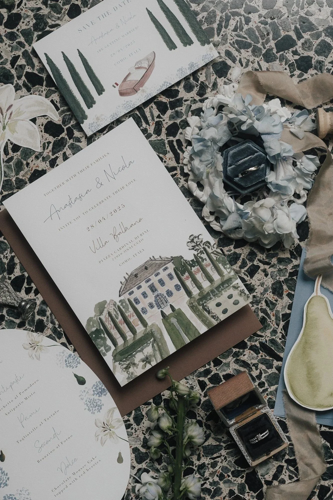 stationary villa balbiano wedding photography