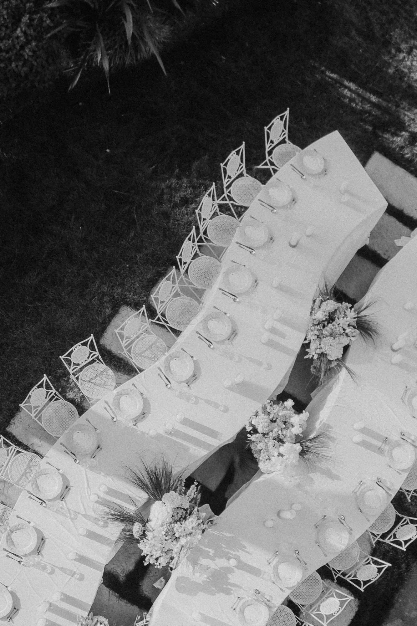 dinner set up destination wedding italy
