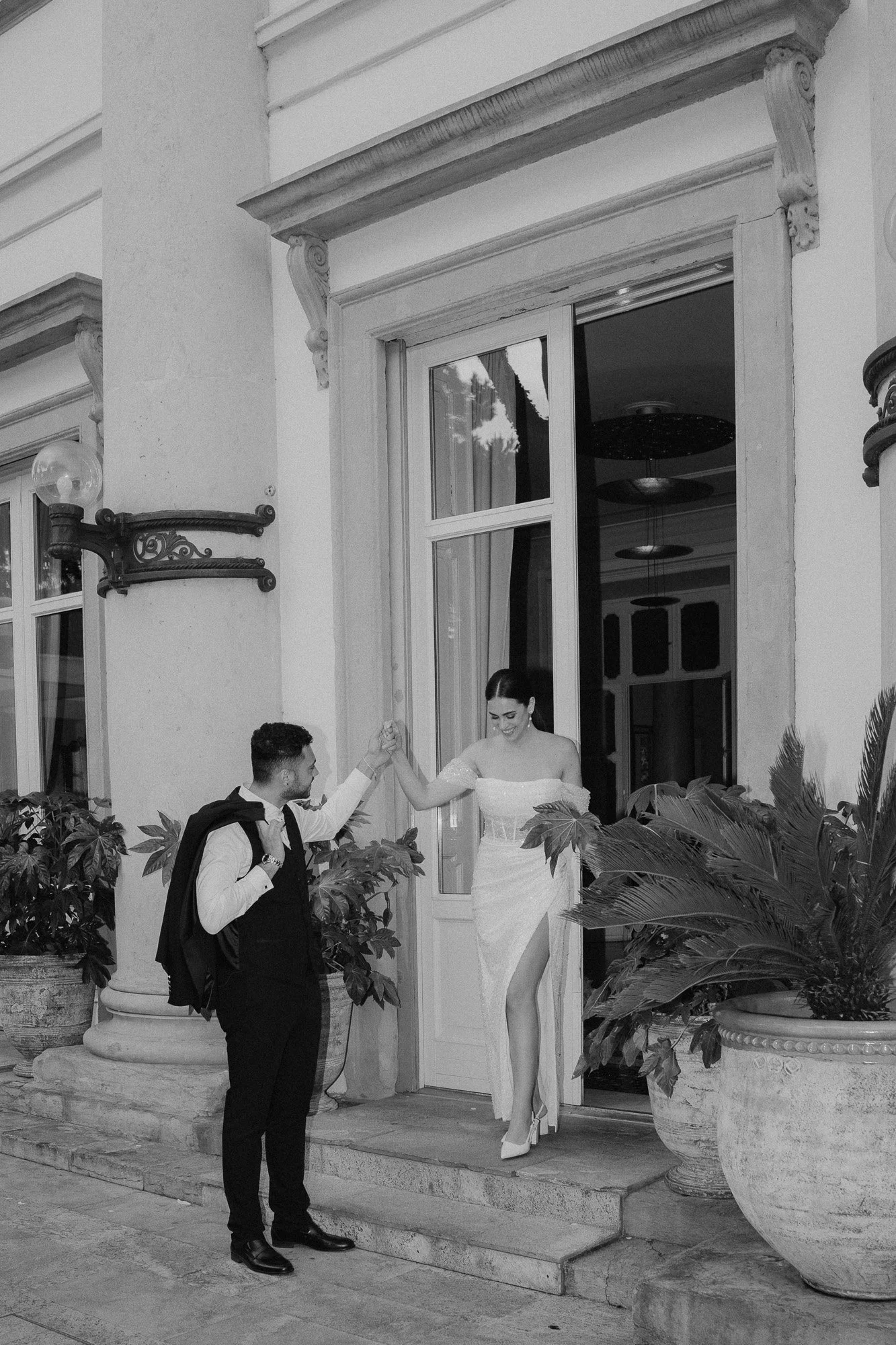 couple portrait wedding lake como villa