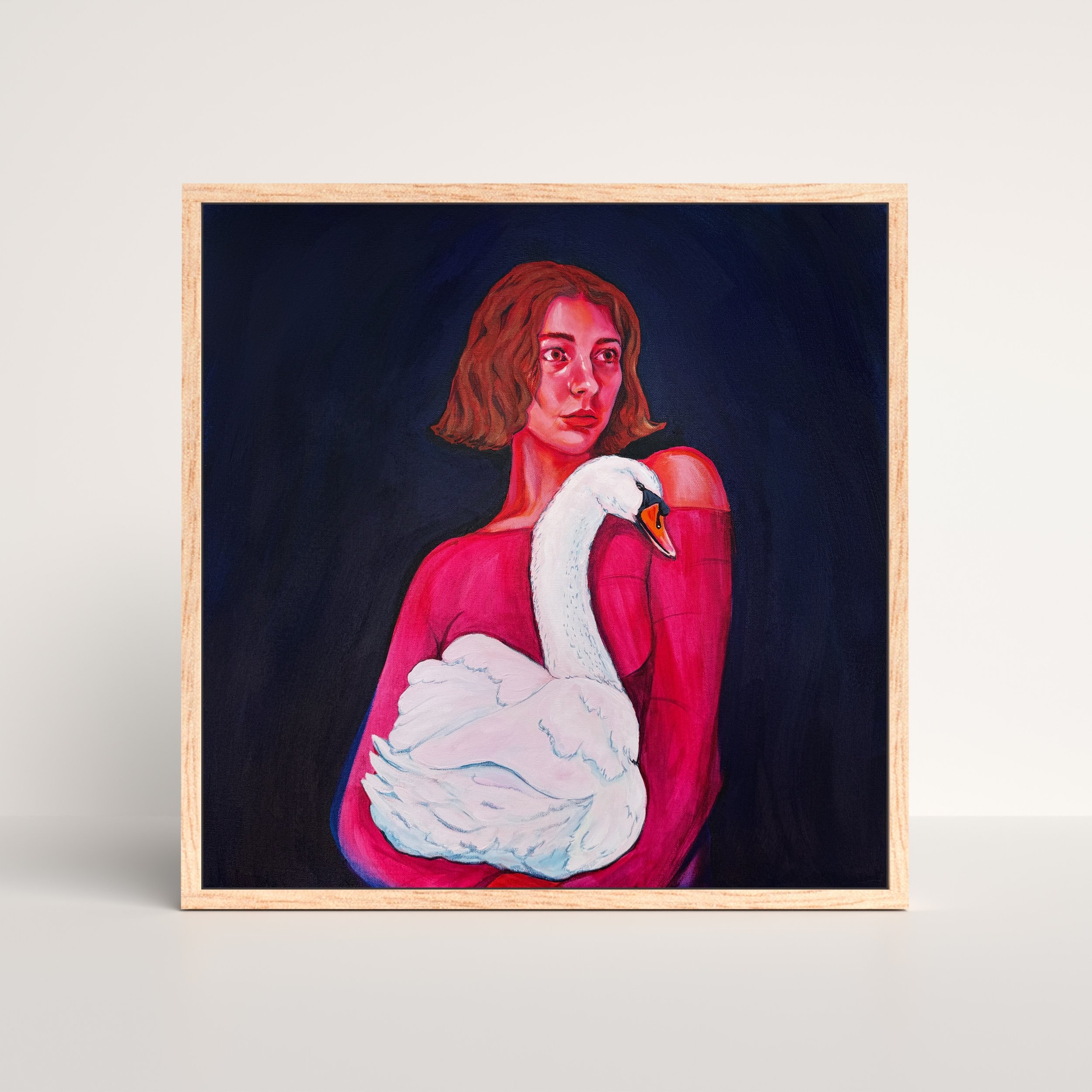 ladywithaswan framed mock.jpg