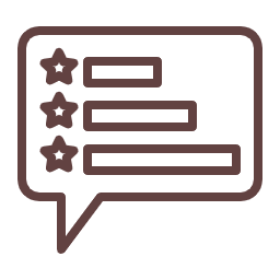 A speech bubble with a checklist of three items, each marked with a star icon. Which Identify Building consistent
 fitness habits