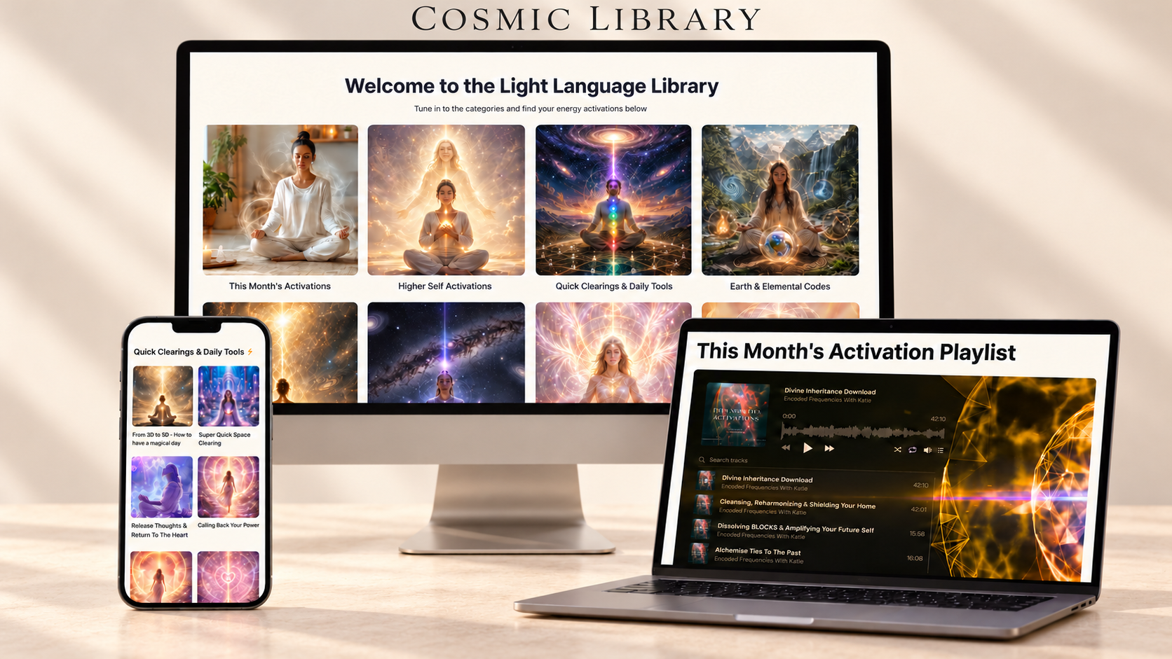 The Cosmic Library across your devices