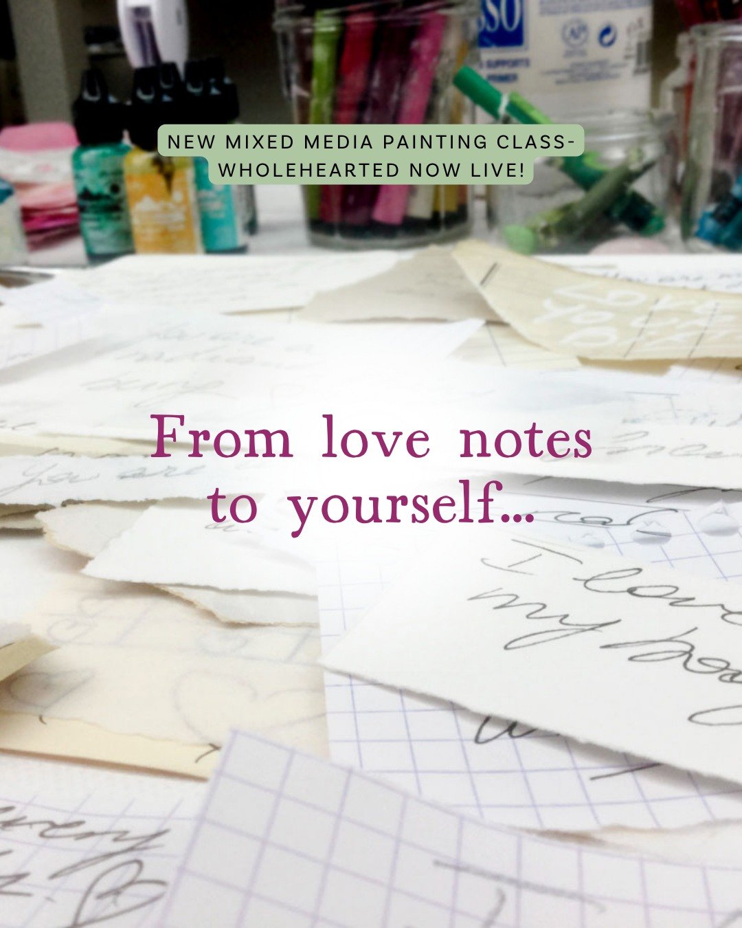 Wholehearted is your permission slip to pause, feel, and create.
To try something new, even if it&rsquo;s a little scary.
When you listen to your heart and infuse your art with love, something honest, vibrant, and deeply you begins to bloom.

💕My ne
