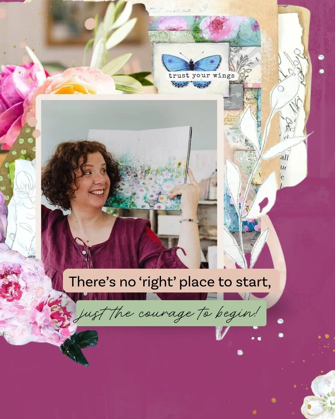 Whether you&rsquo;ve never touched an art journal before or you have shelves full of dreamy, layered pages, you're welcome here! 🤗

Art journaling is a practice, a journey, and every step is just as exciting, whether you're about to create your very