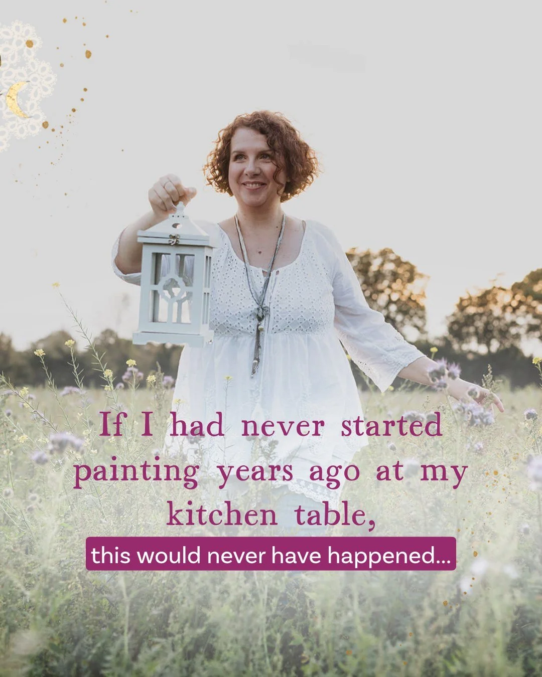 Every week I hear from women who long to make art&hellip;but feel scared to start or unsure they&rsquo;re &ldquo;good enough.&rdquo;

Maybe you can relate, feeling like you need:
&rarr;A perfect studio space
&rarr;Hours of quiet time
&rarr;Special sk