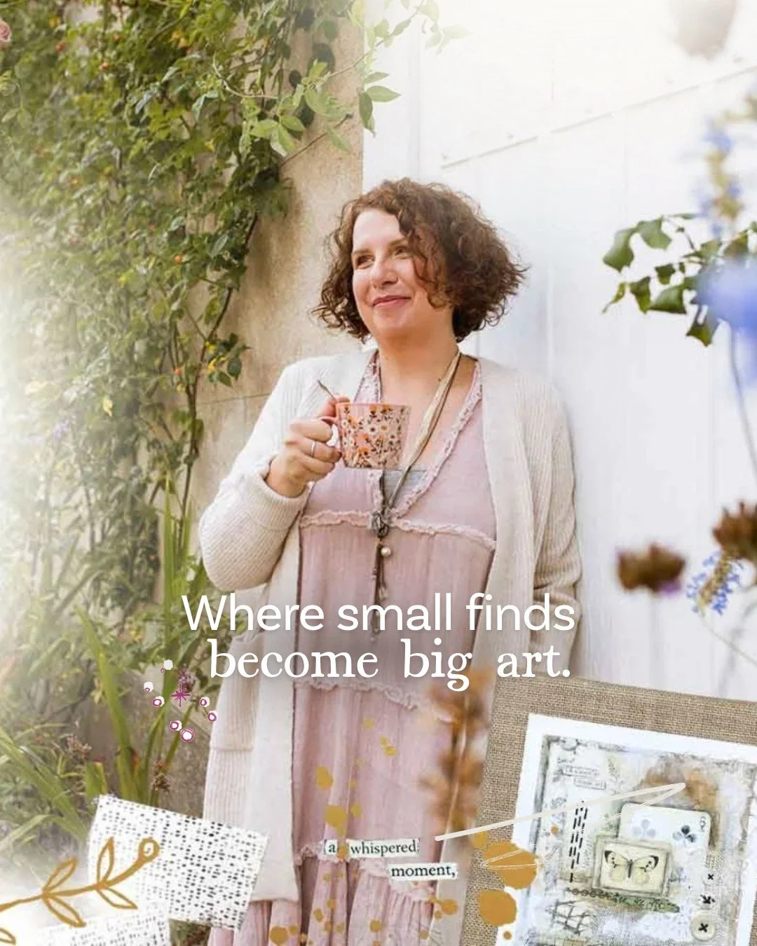 From &ldquo;I&rsquo;m not an artist, I can&rsquo;t draw or paint&rdquo; to &ldquo;I made this!&rdquo; 🥳🤩💕

These collages are soft, textured, timeless. They're made with simple techniques that anyone can learn. No painting or drawing required!

Ju