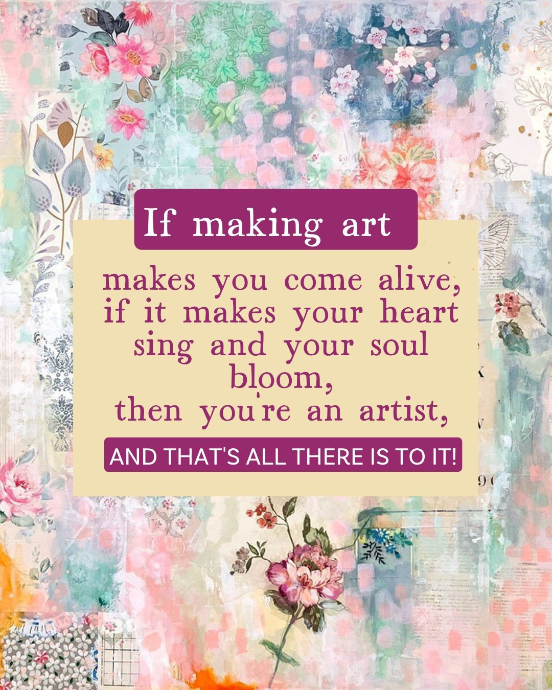 Yes, I'm a professional artist and teacher, but before that I was&hellip; a beginner of course! I'm self-taught and only started painting in my 30s. In these early days of my artist journey, I remember I had such a longing to make art, but I didn't k