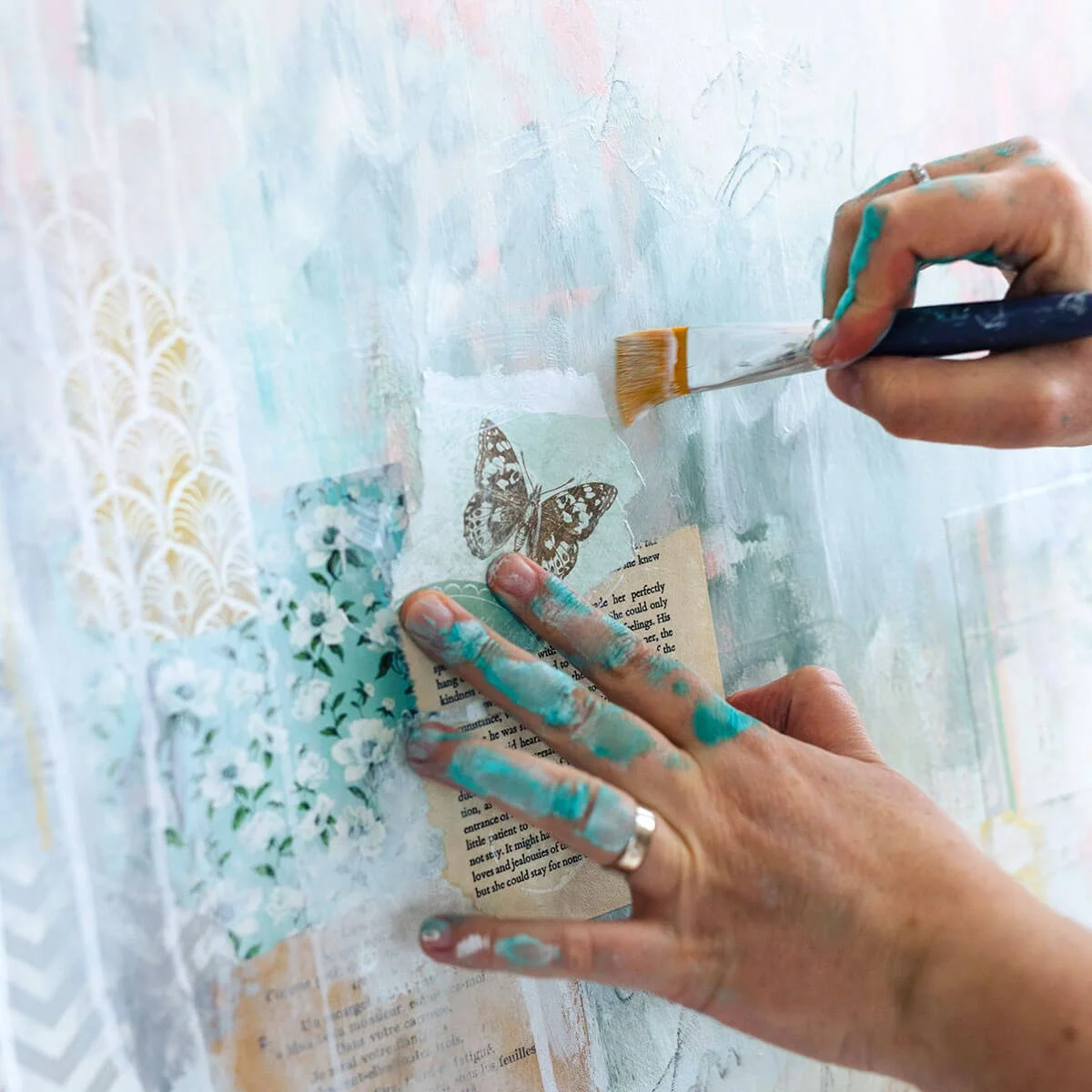 Mixed media art techniques