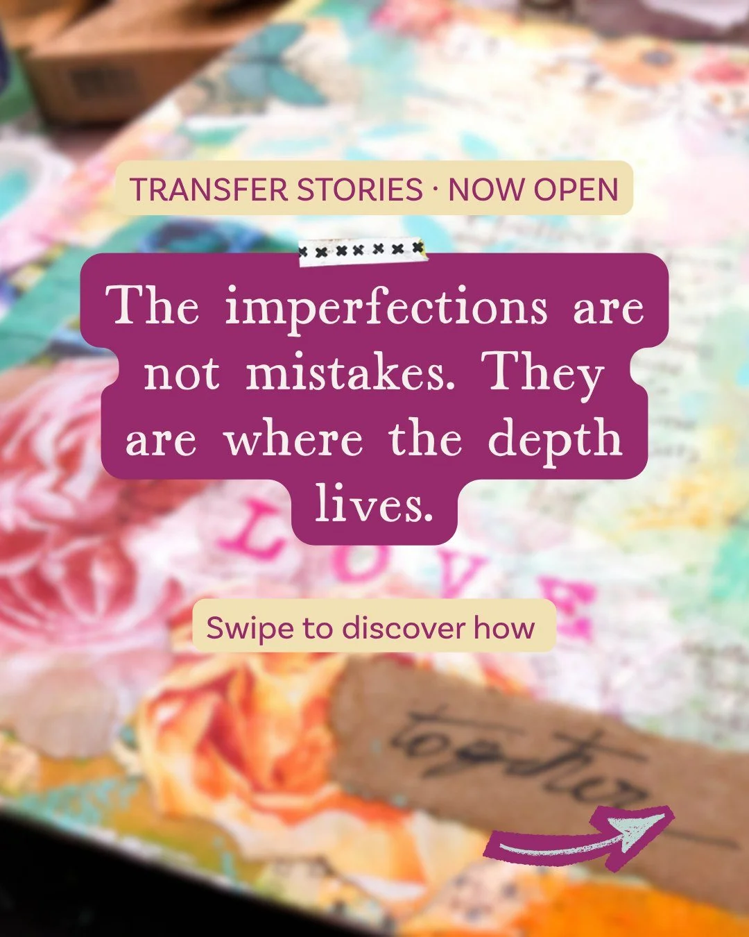 Can I share something I truly believe? ✨

The imperfections in your art are not mistakes.
They are where the depth begins&hellip;

They are the layers that tell the story,
the unexpected marks that bring your page to life.

If you feel called to expl