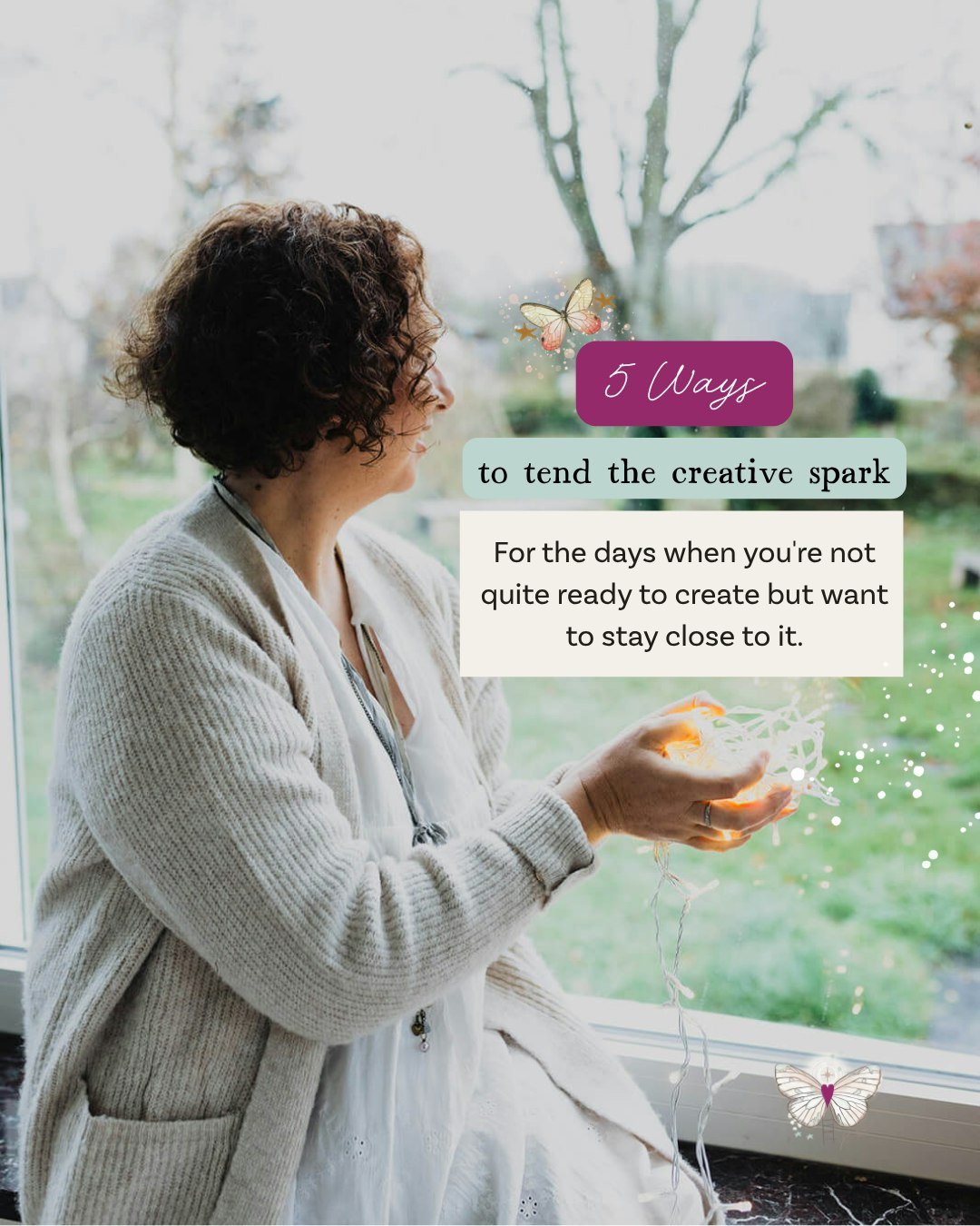 For the in-between days.

The days when the studio feels far away. When your journal stays closed, your brushes stay dry, and you wonder where your creativity has gone.

Perhaps it hasn't gone anywhere.

Perhaps it's simply waiting for you in unexpec