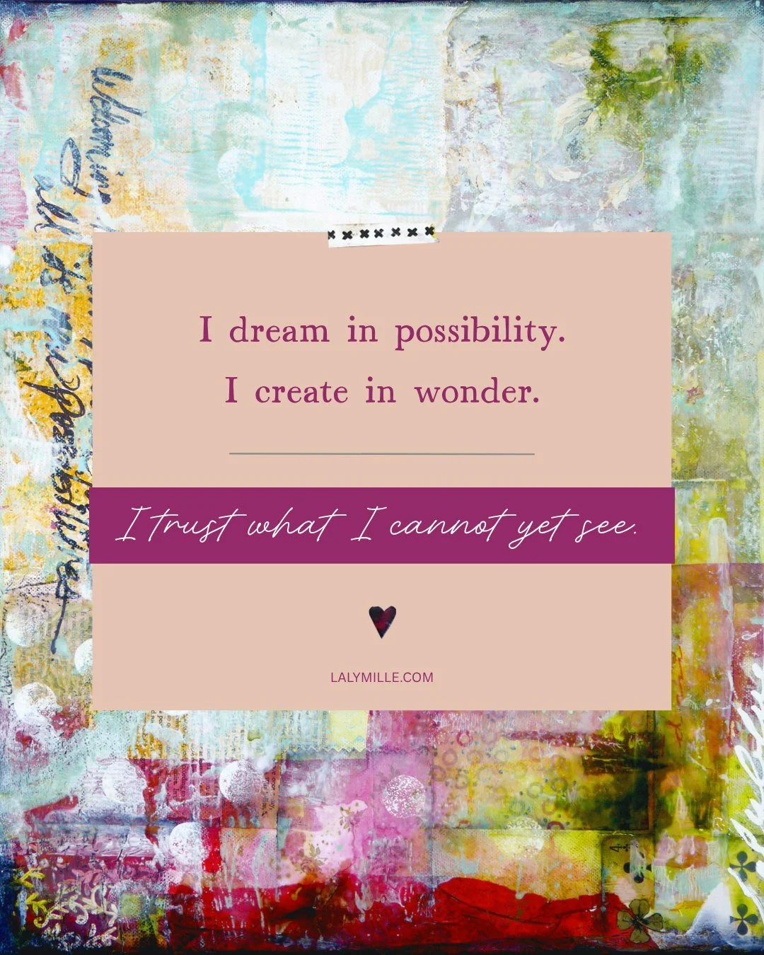 💕 A reminder for the days when you feel creatively stuck.

It happens to all of us. You reach a point in a painting where you don&rsquo;t know what comes next. The colors aren&rsquo;t working, the layers feel disconnected, and the idea you started w