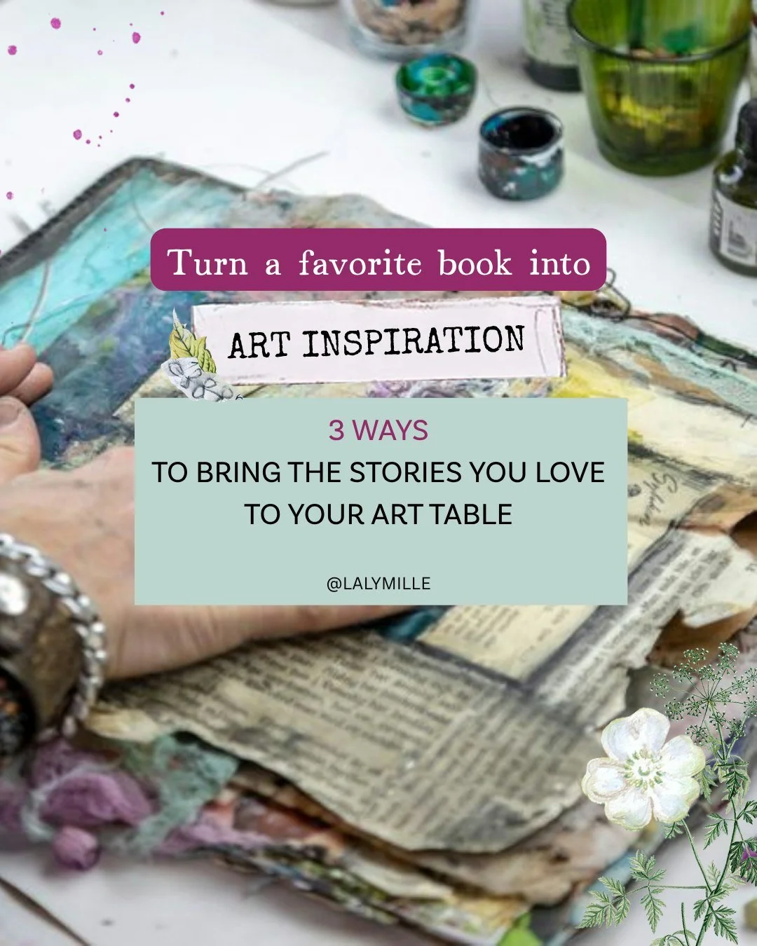 Books have always been such a rich source of creative inspiration for me.

But here&rsquo;s the thing: you don&rsquo;t have to literally illustrate a book to let it inspire your art.

Instead, step inside its world.

What colors live there? What text