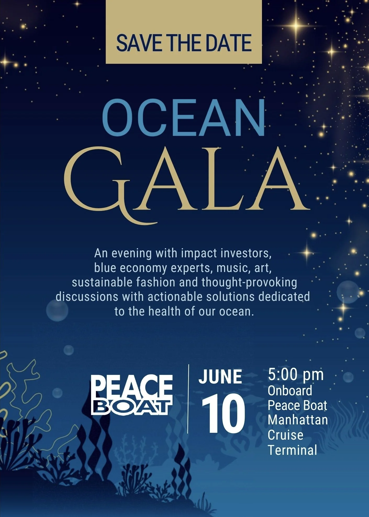 LuxeTerre × Peace Boat Ocean Gala