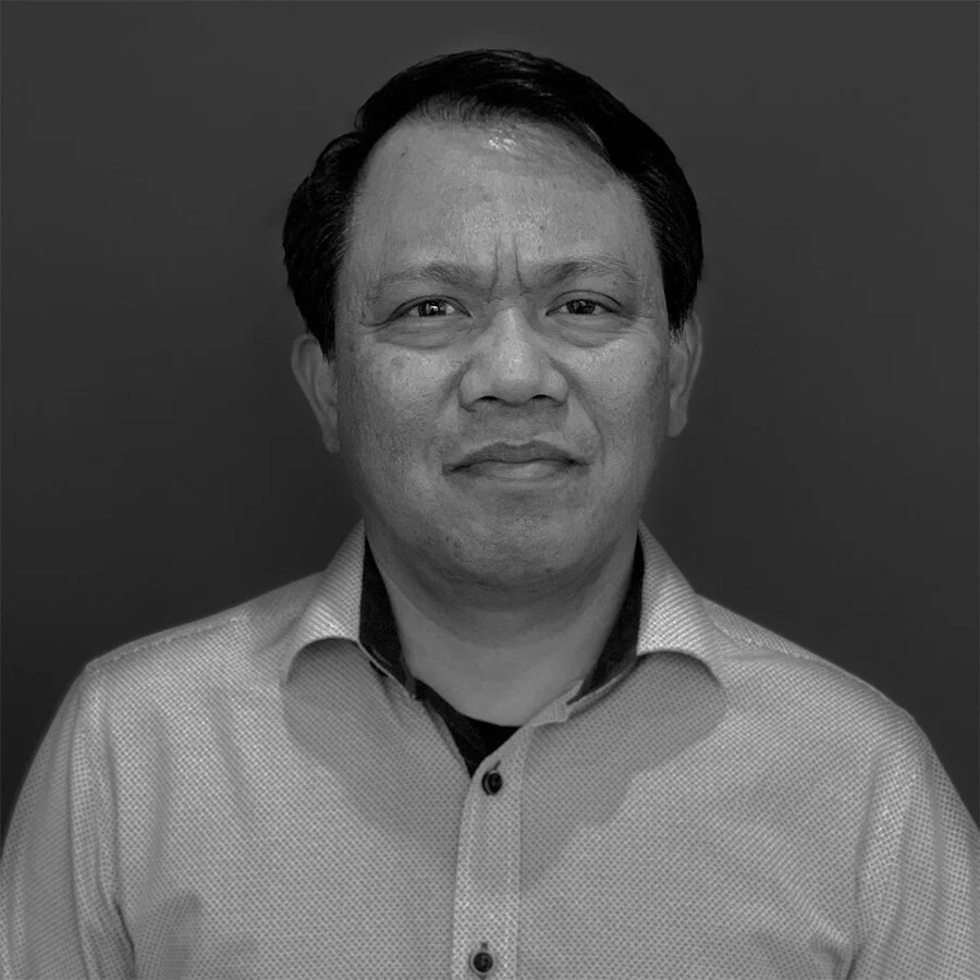 A portrait of Joesph Jadie in black and white