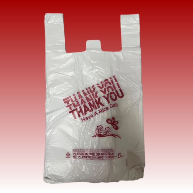 B013 红字白色购物袋27号