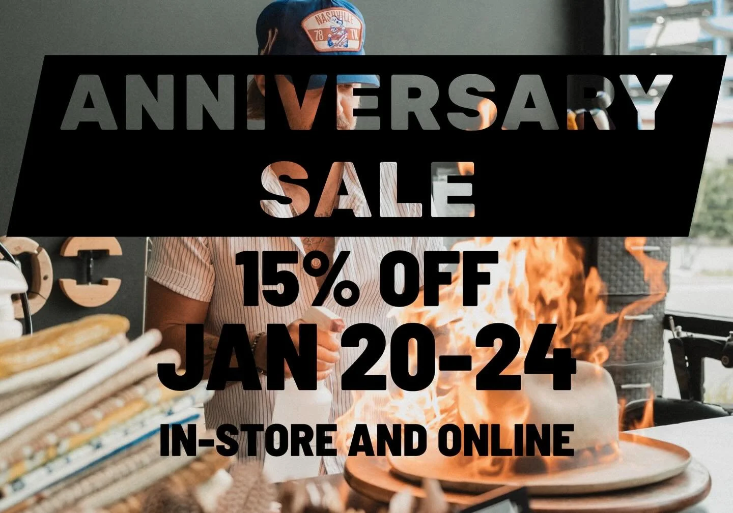 Can you believe it? One whole year in the shop. To celebrate, I&rsquo;m offering 15% off all customs in-store and online starting Tuesday the 20th to our anniversary party on Saturday the 24th. Probably won&rsquo;t do another sale for a while so make