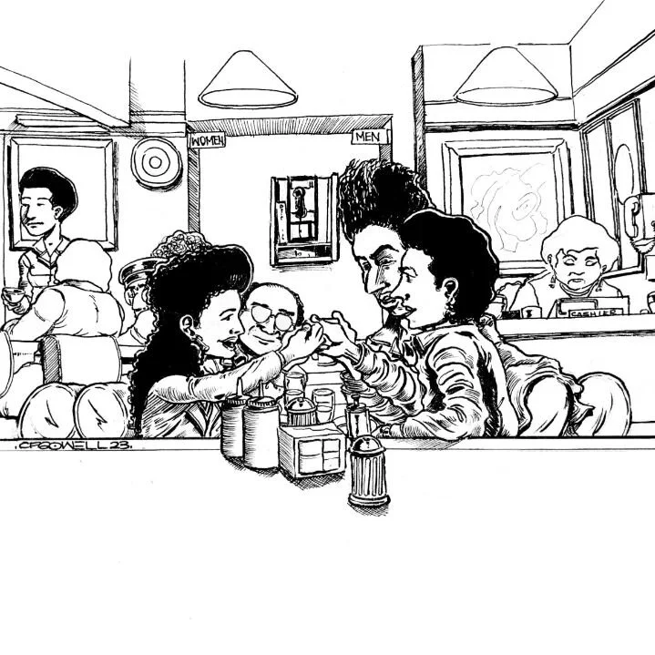 @fcorey will be at the @bigapplecomiccon today until 7pm ($35 pp at the door) I'll be promoting the upcoming Indiegogo for the 99 page 'The Most Beautiful Sound Never Heard' graphic novel (arriving in the Spring of 2024), #NukleslusComics stickers an