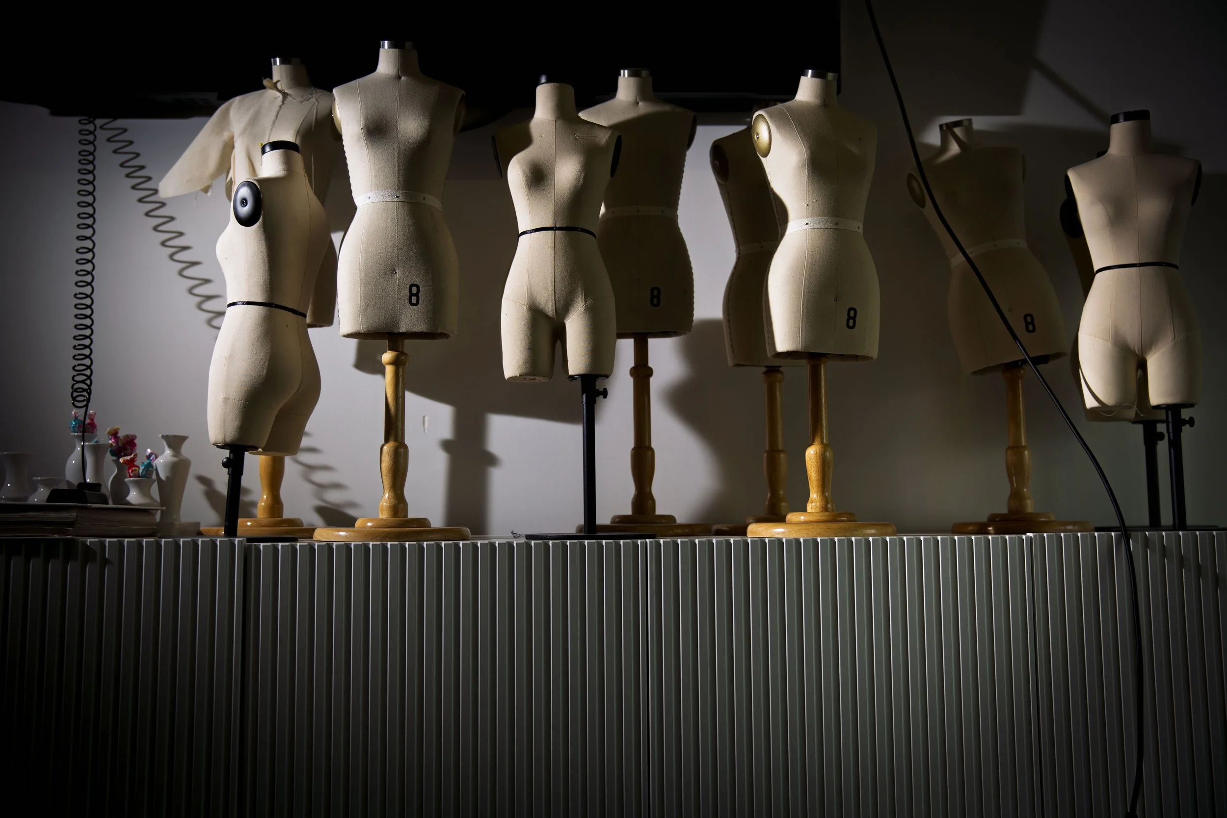 1.	Mannequins sit idly by in the corner of the 7th floor of the Nancy Cantor Warehouse. 