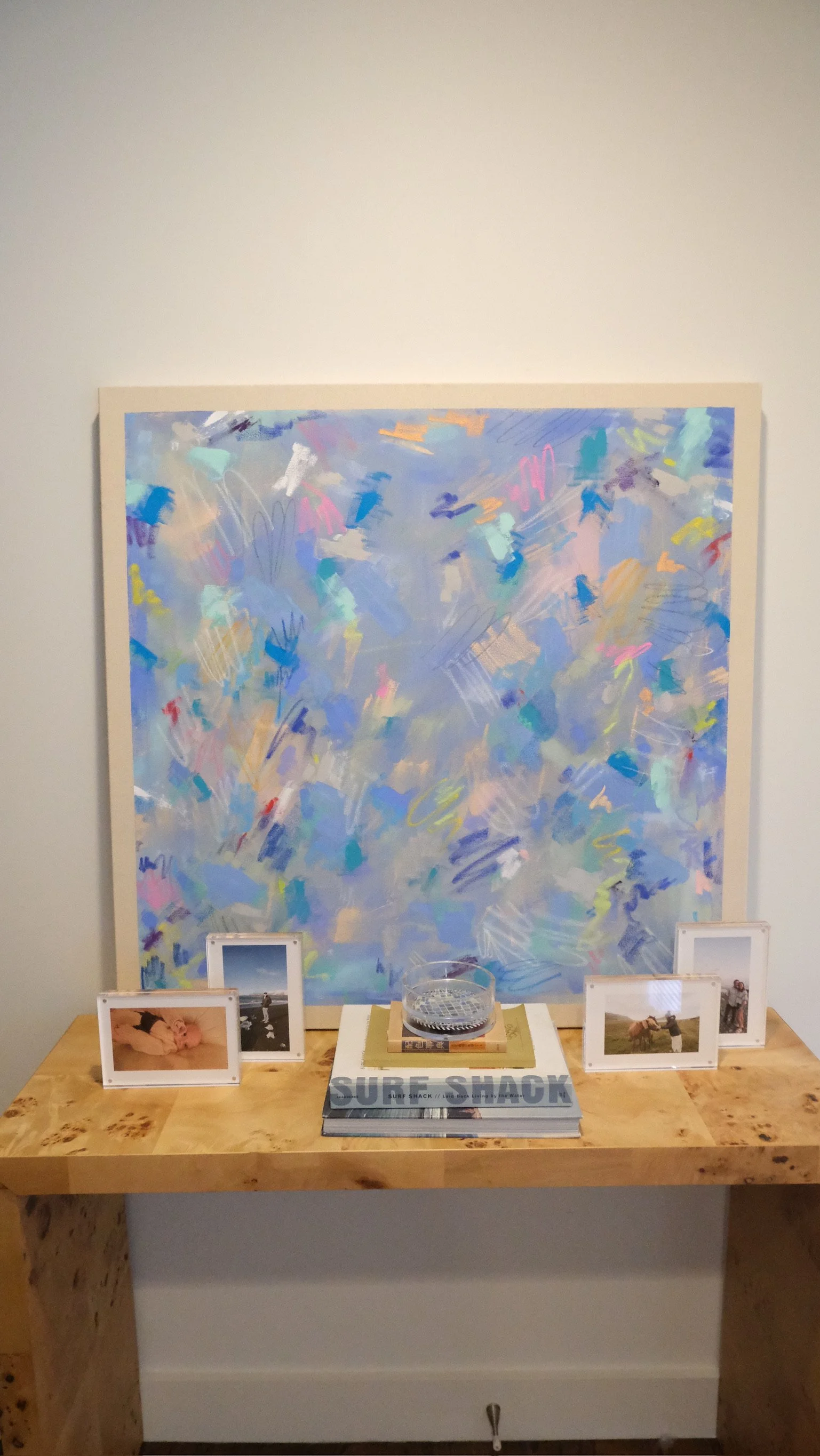 40 × 40 in
Acrylic and pastel on unprimed canvas
Sold
