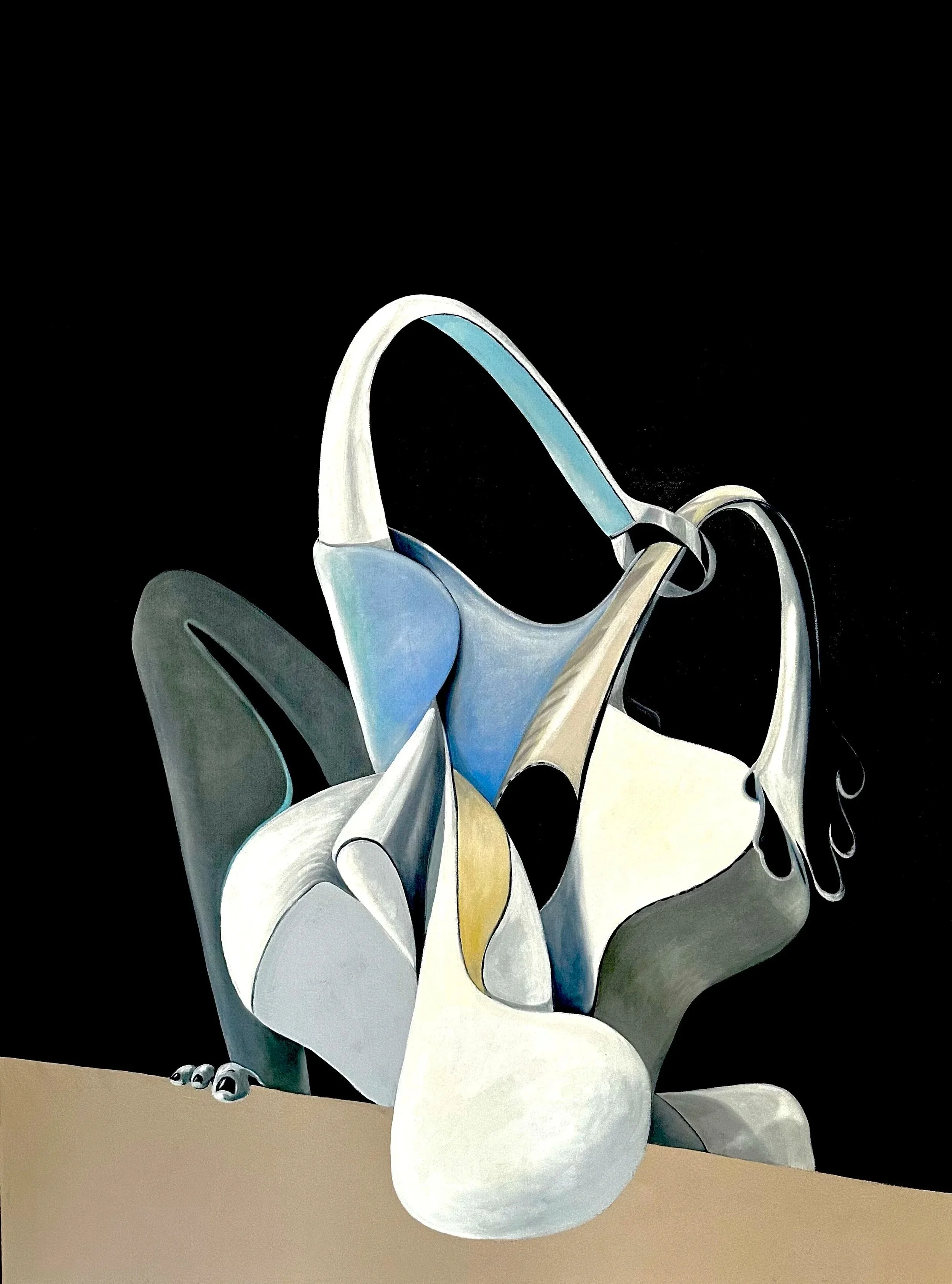 The Lab, Oil & Acrylic On Canvas, 57x43in