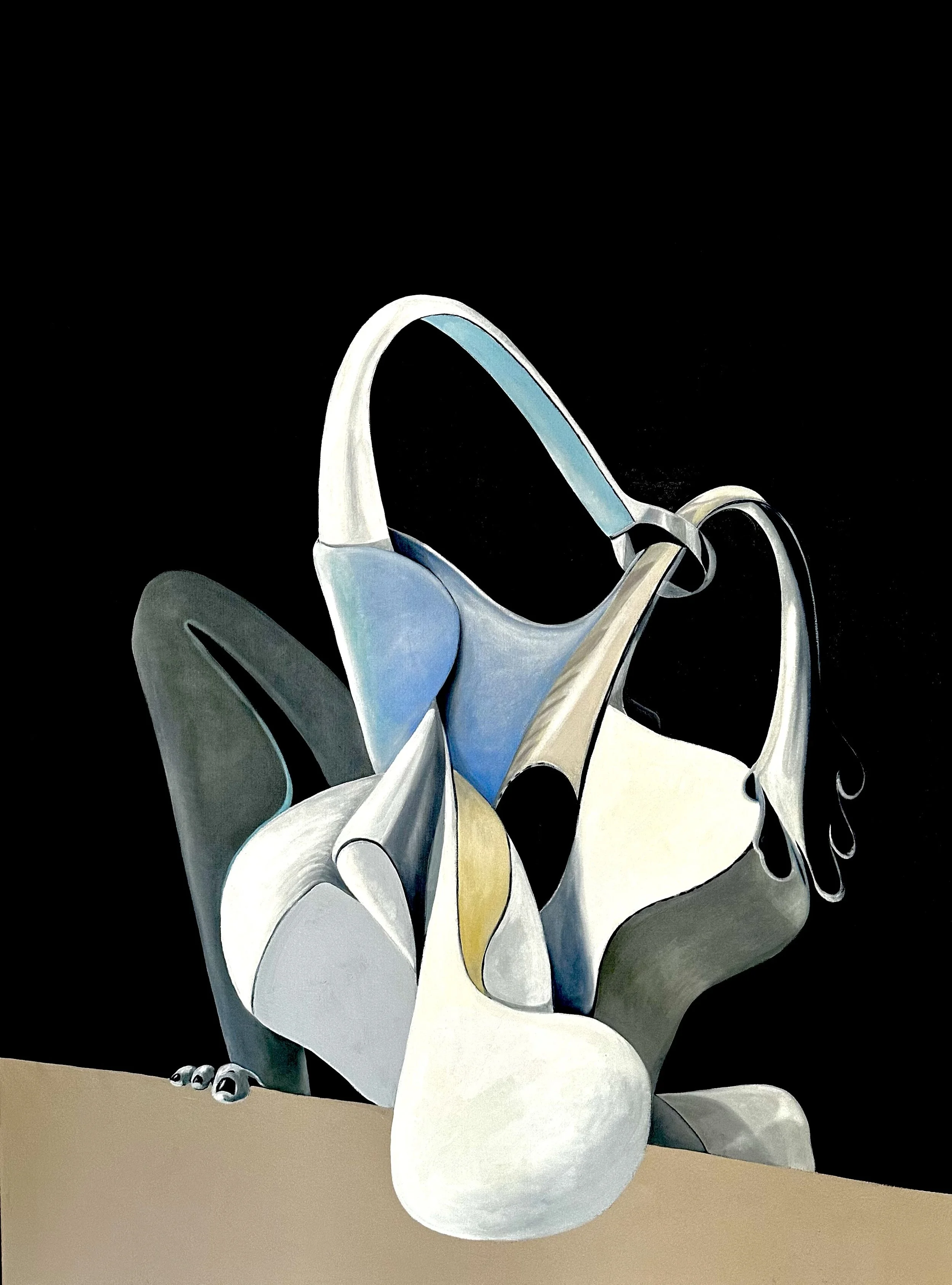 The Lab, Oil & Acrylic On Canvas, 57X43in