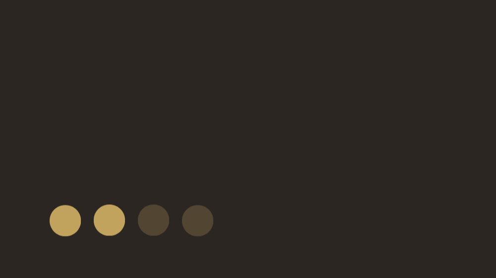 Color palette with four shades of beige and brown on a dark background.