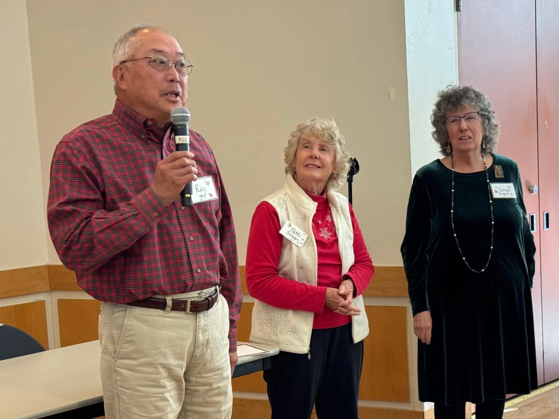 Holiday party attendees