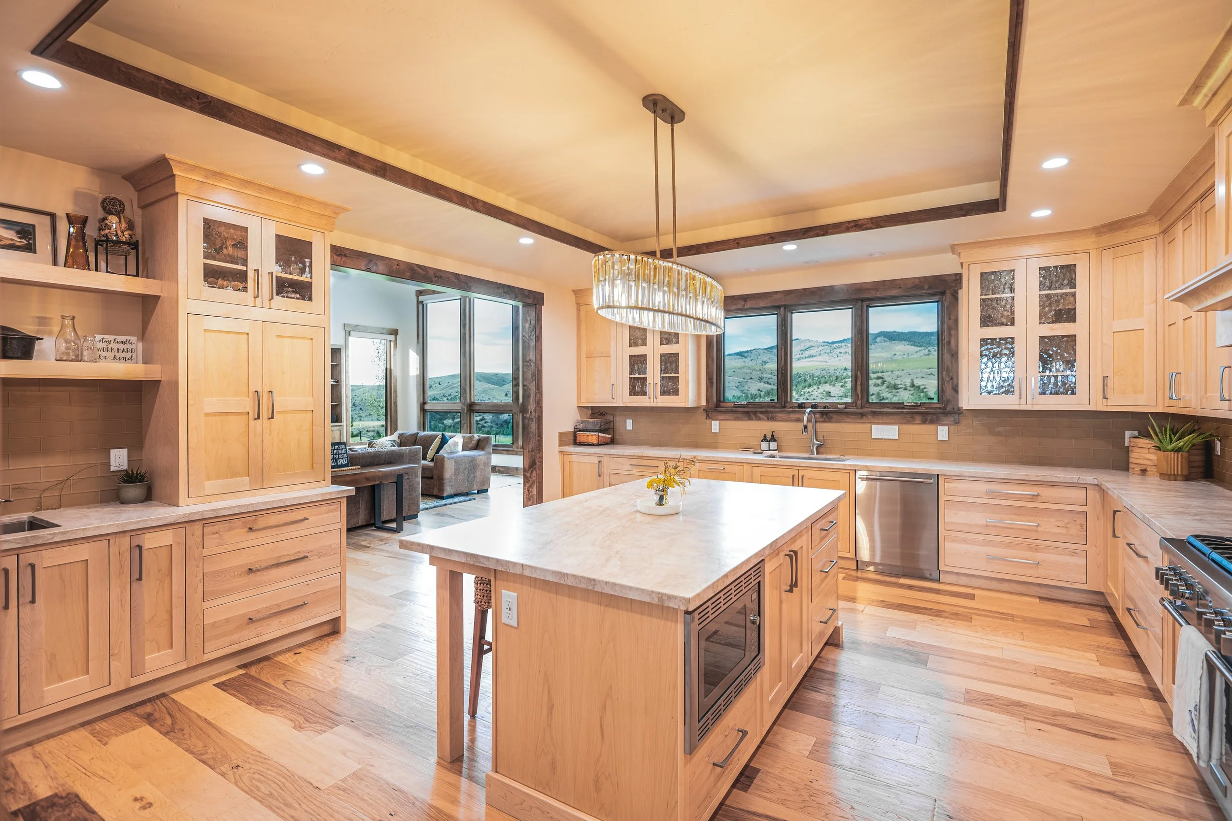 kitchen-wood-cabinets-hood-lighting-western-montana-fridge-layout.jpg