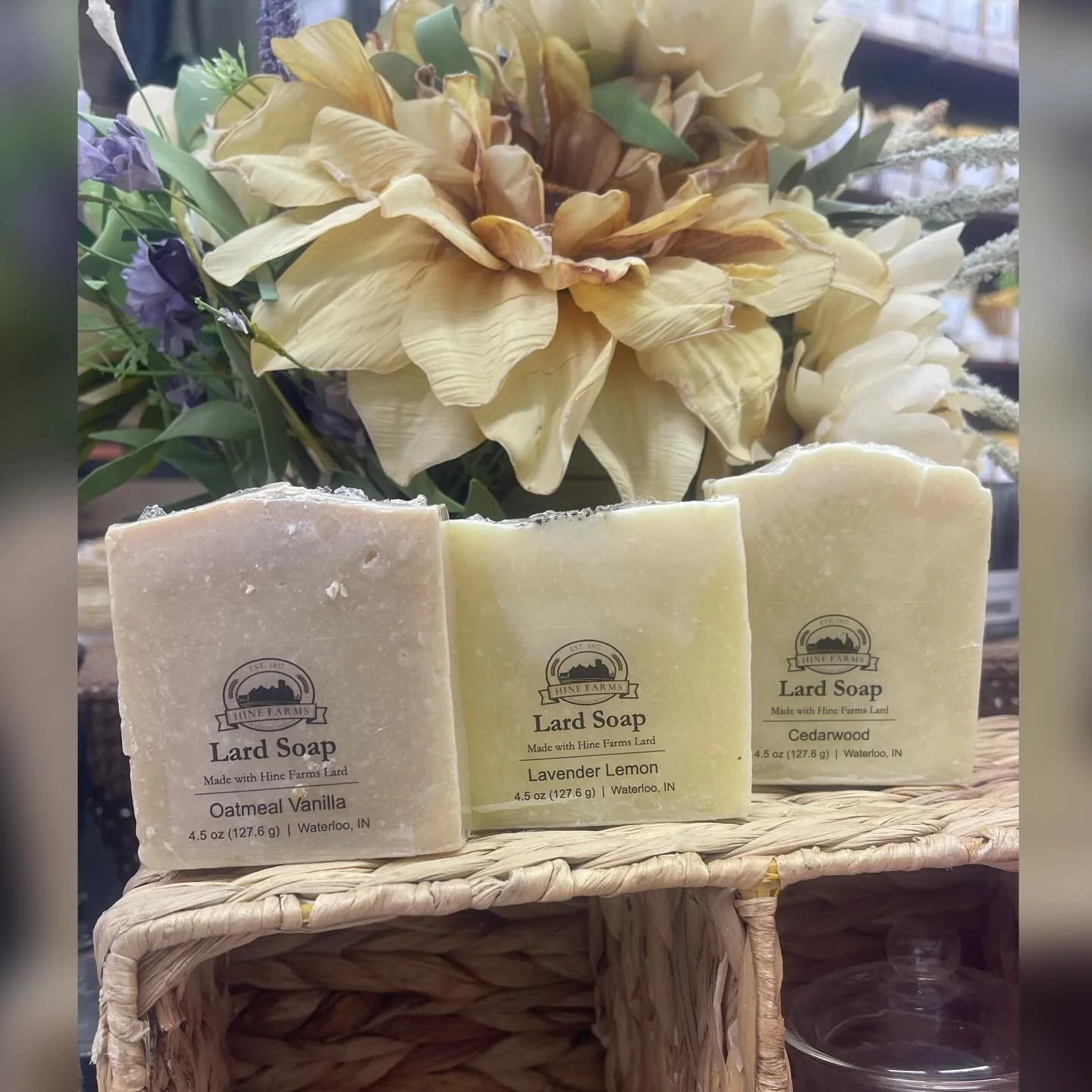 New Product&hellip;Lard Soap 🥳🥳🥳

Our lard soap is available to order and made from the leaf fat from our pasture raised pigs.  In our quest to utilize as much of the animal at harvest as we can, we bring you three delightful scents of lard soap.
