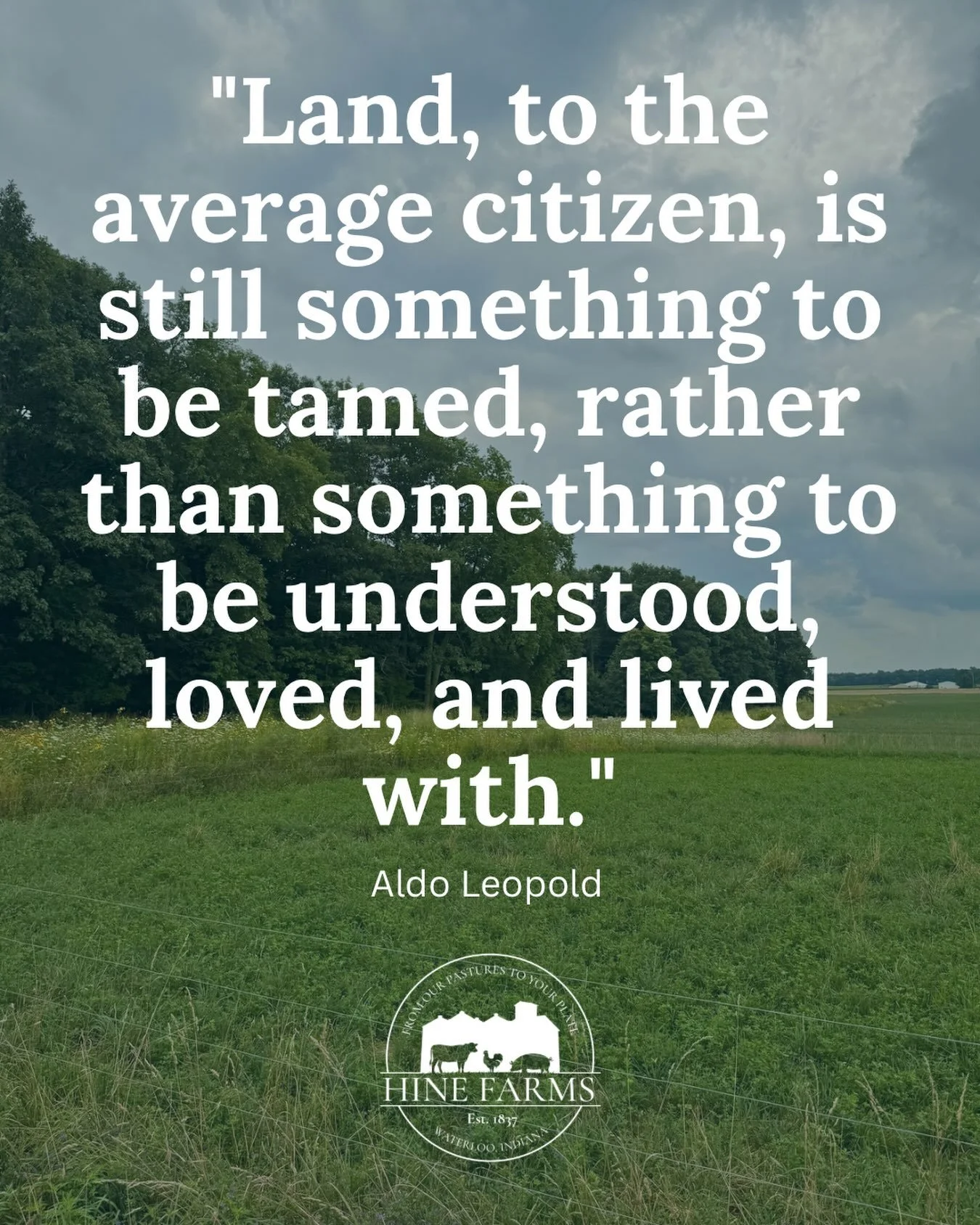 We need more Aldo Leopold&rsquo;s in this world &hearts;️