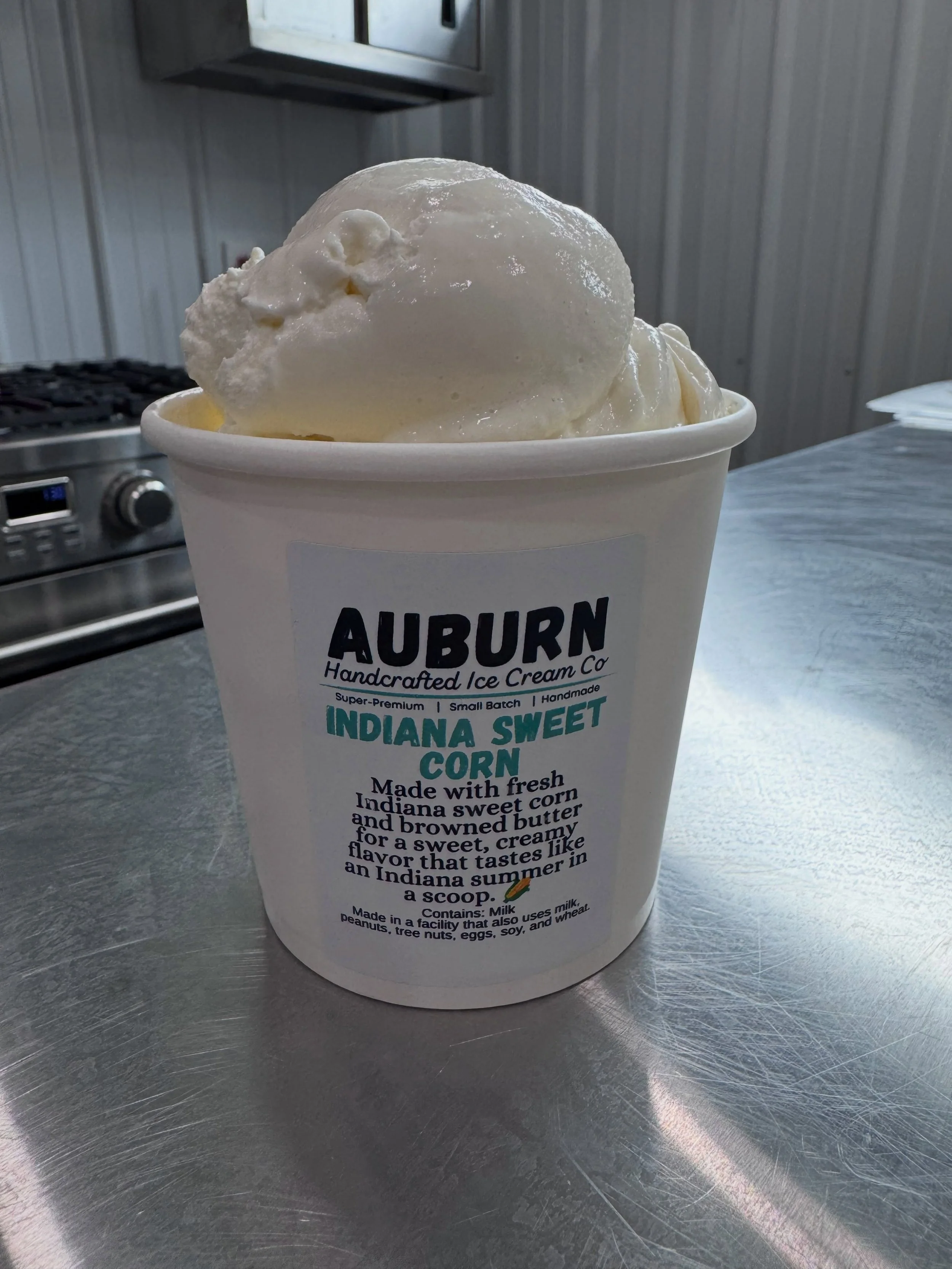 Indiana Sweet Corn ice cream 🤤

So Erica from The Brown House and Auburn Handcrafted Ice Cream Co. mentioned trying a sweet corn ice cream&hellip;so obviously we donated some of our delicious sweet corn to the R&amp;D phase of this experiment 🧑🏼&z
