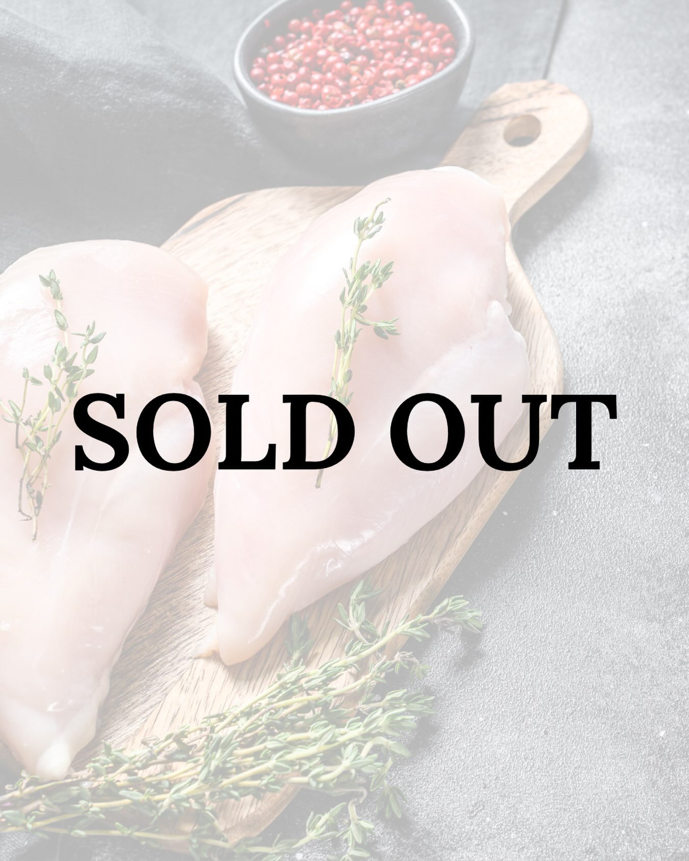 Wow!  You all clearly appreciated the chicken cut options.  We sold out of our chicken breasts in a month 🤯. Thankfully we still have bone-in thighs, drumsticks, and wings available; along with our whole chickens!  We also have chicken feet and back