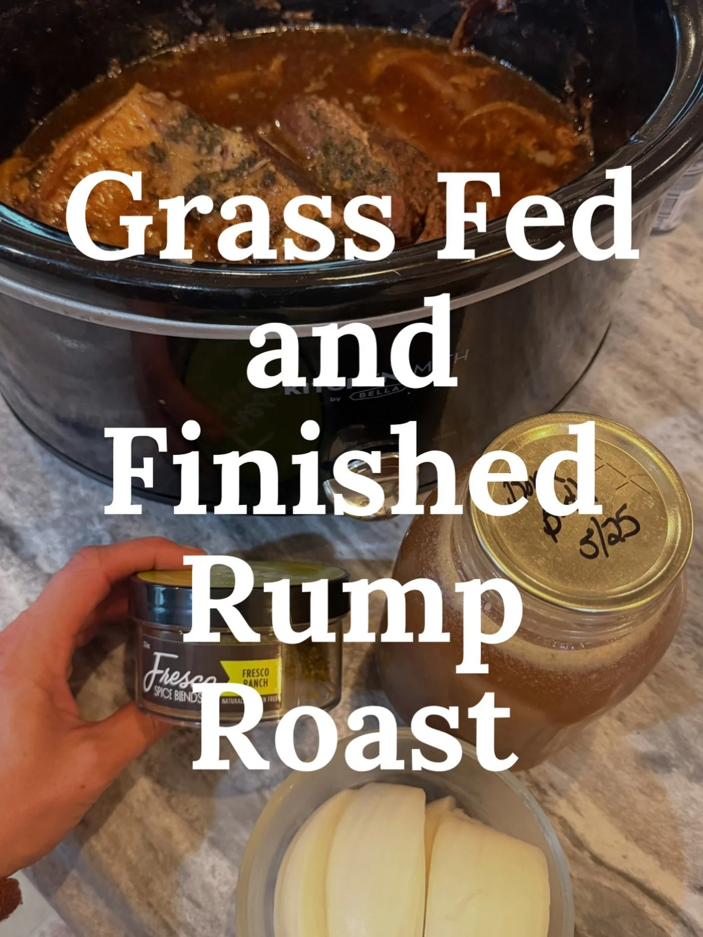 Sharing a tip for cooking &lsquo;fall-apart&rsquo; grass fed and finished beef roasts!

Low and slow for a significant amount of time, like 14+ hours and still may not yield the results you want OR my personal favorite&hellip;in a crock pot for 6-8 h