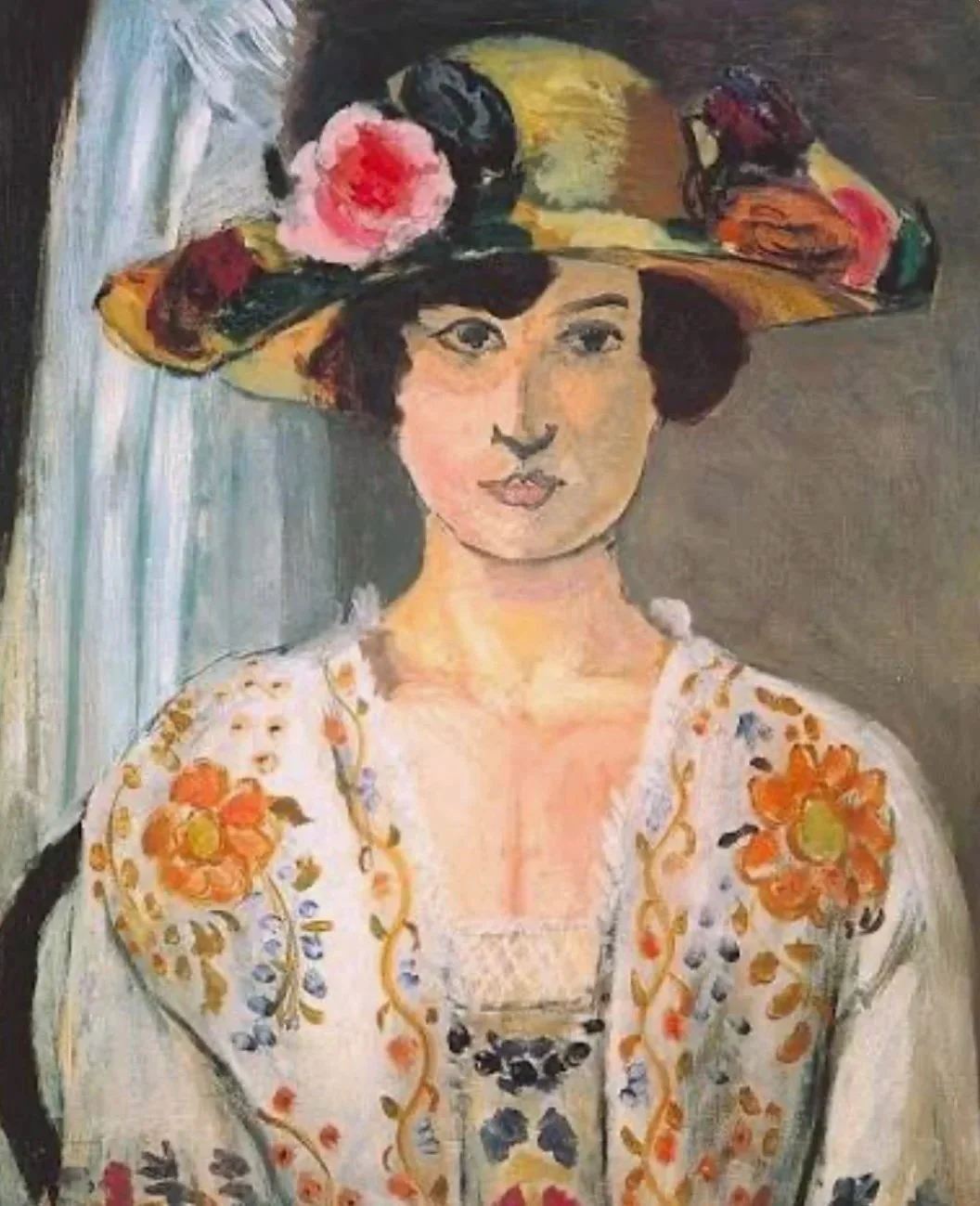 Matisse - Woman in a Flowered Hat 