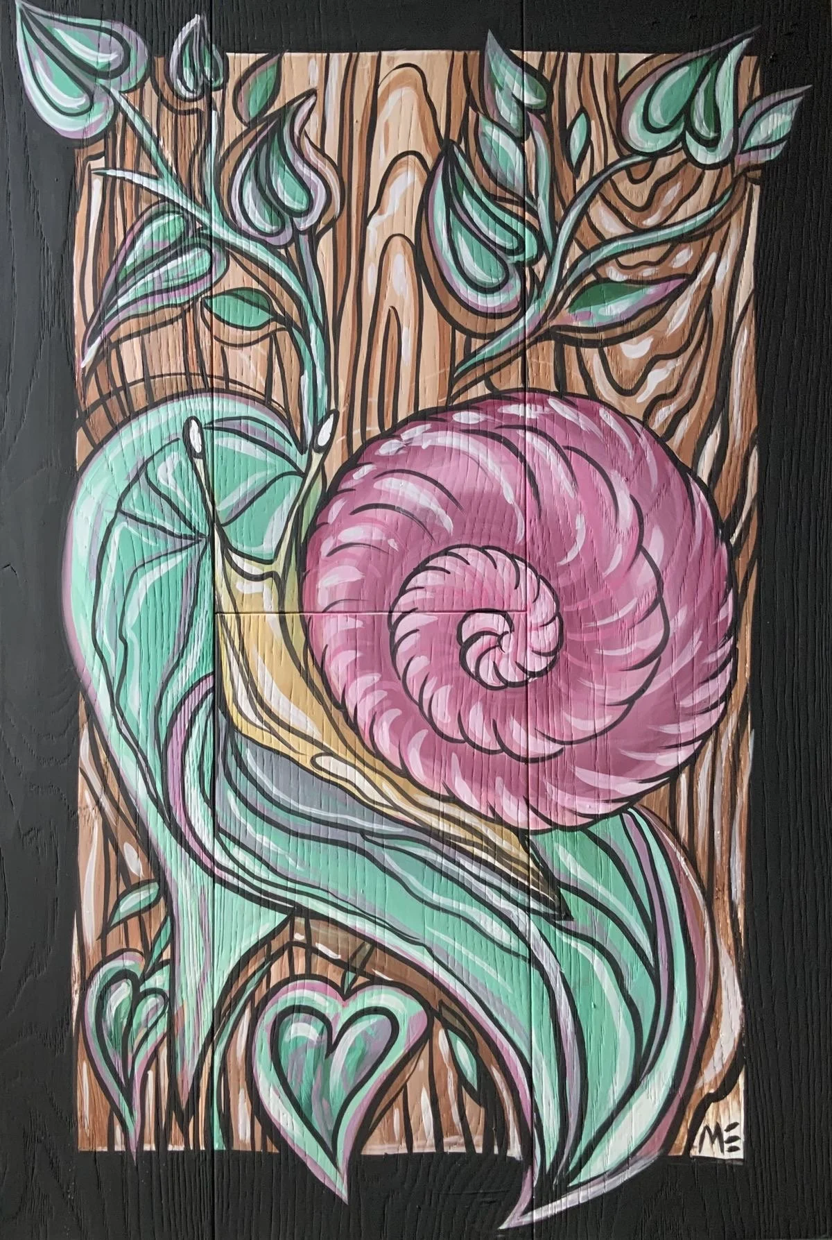 Land Snail Stain Glass