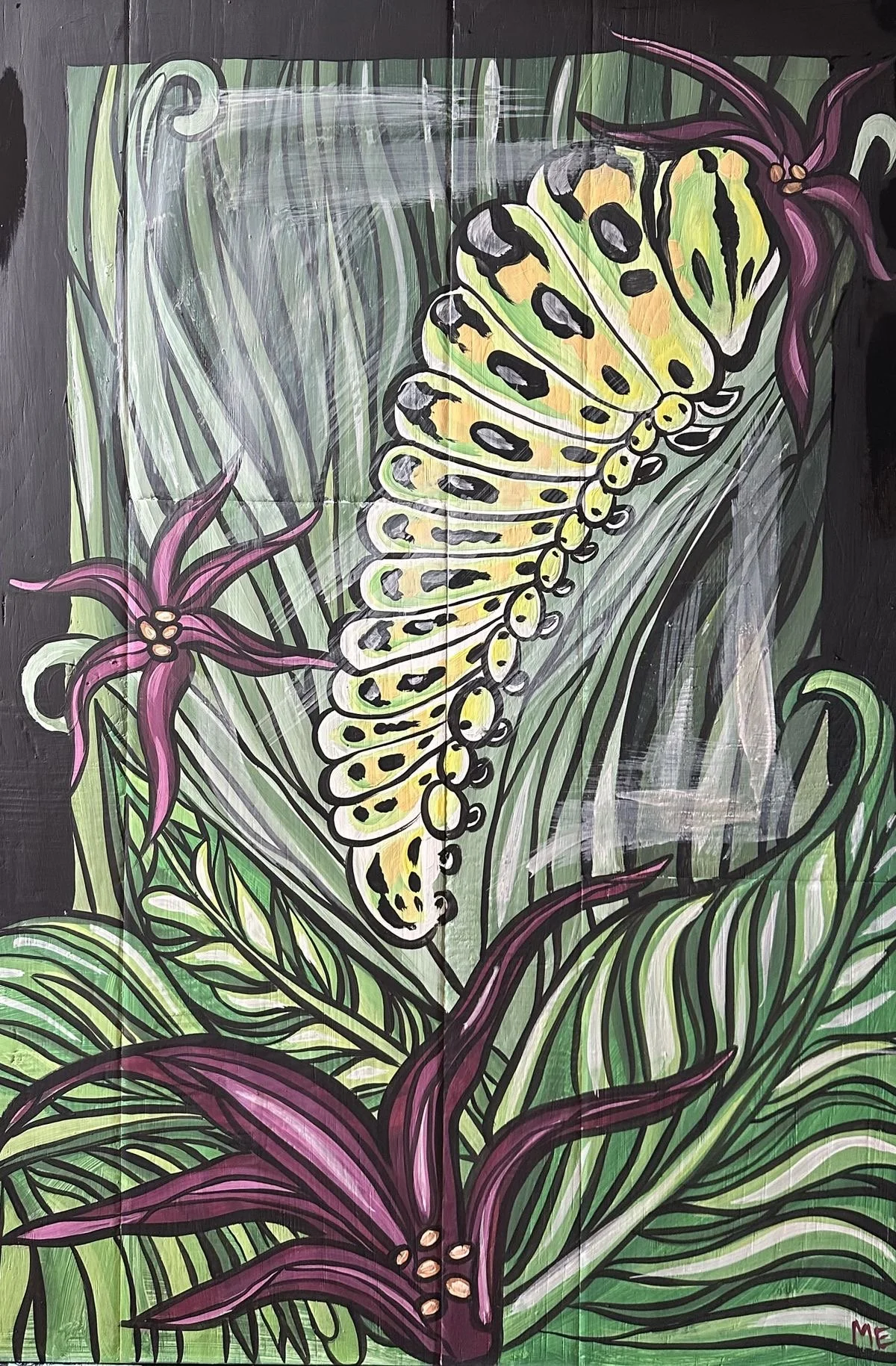 Caterpillar Stain Glass