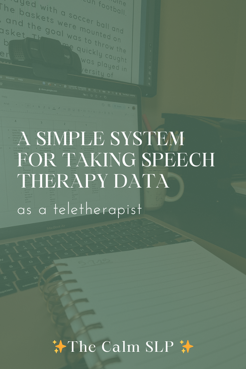How to Keep Speech Therapy Data for Teletherapy