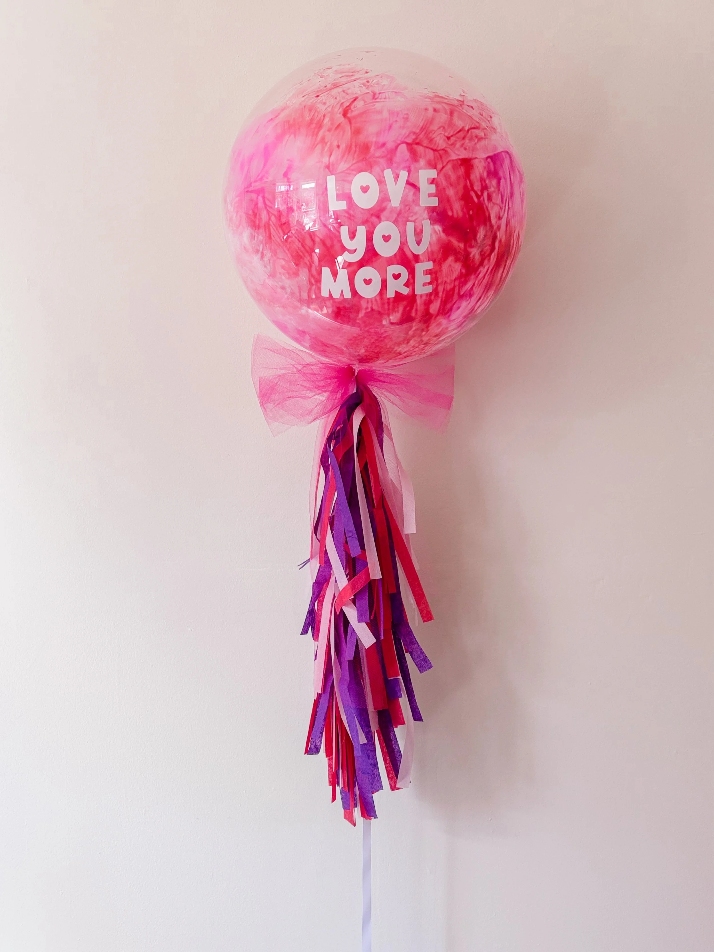Hand-Painted Jumbo Valentine Helium Balloon