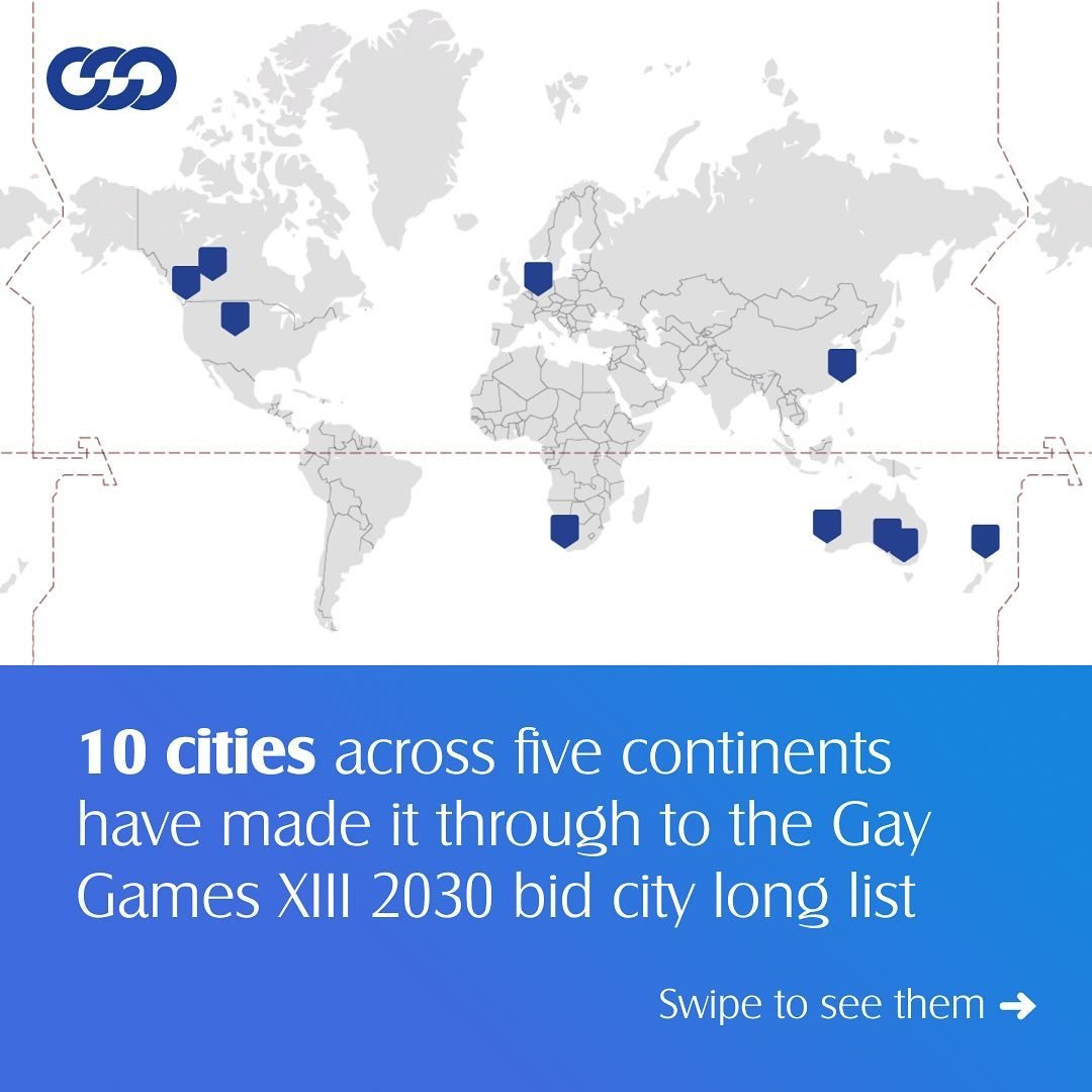 We are excited to announce that ten cities from across five continents have made it through to the Gay Games XIII 2030 long list of potential host cities. Which cities would you want to host the Games in 2030? Let us know in the comments.