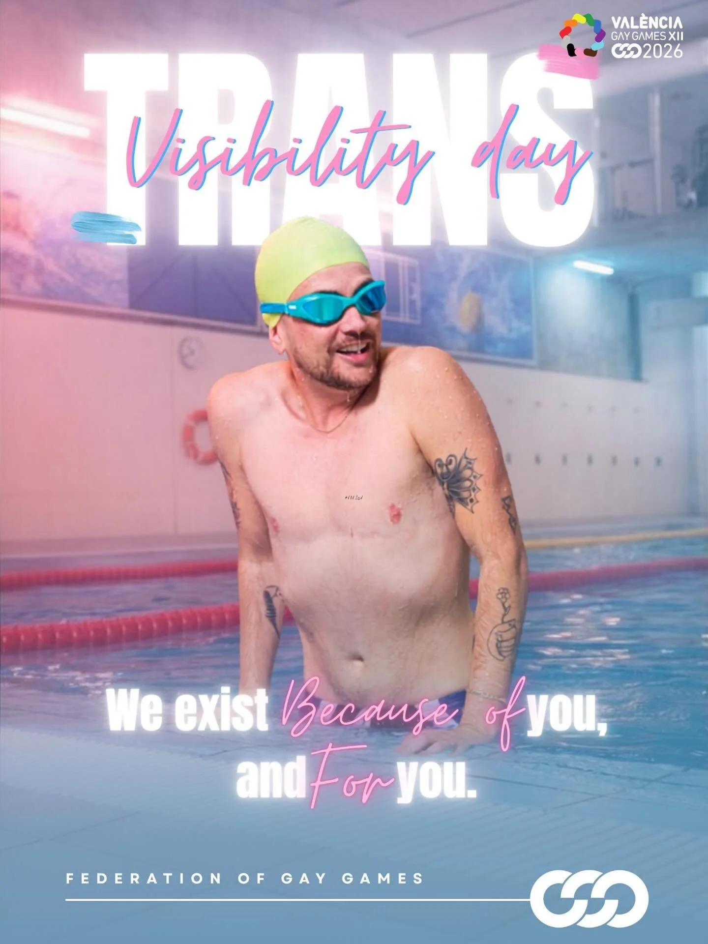 This Trans Day of Visibility, we honour and celebrate trans and non-binary people everywhere &mdash; in sport, in culture, and in our community.

The Gay Games exists because of you, and for you.  At the Gay Games, trans athletes are not only welcome