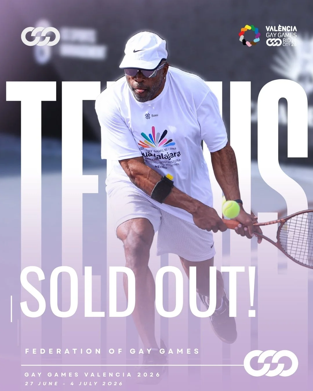 SOLD OUT. 🎾🎉
A full house on the courts.

Tennis for Val&egrave;ncia 2026, from 27 June to 4 July, has officially reached full capacity across all divisions.

Thank you for the incredible response and energy.
We cannot wait to see the courts come a