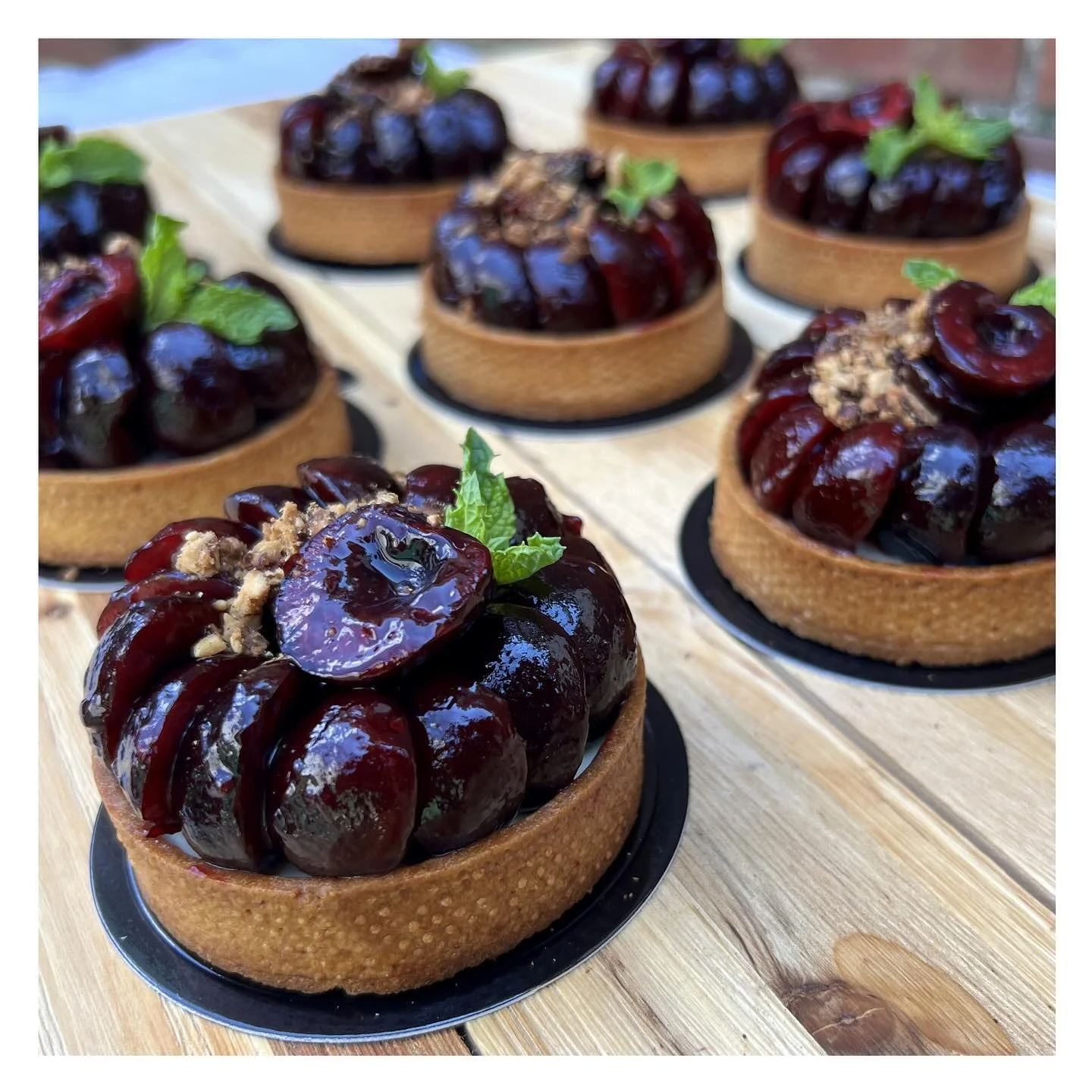 Cherry and Labneh (كرز ولبني) I wish cherry season never ends 🍒 these beauties will be available (probably for the last time this season) at both of my popups 
Saturday at @stump_nolibs 11-sell out 
Sunday at @hermanscoffee 9-sell out 
Don&rsquo;t m