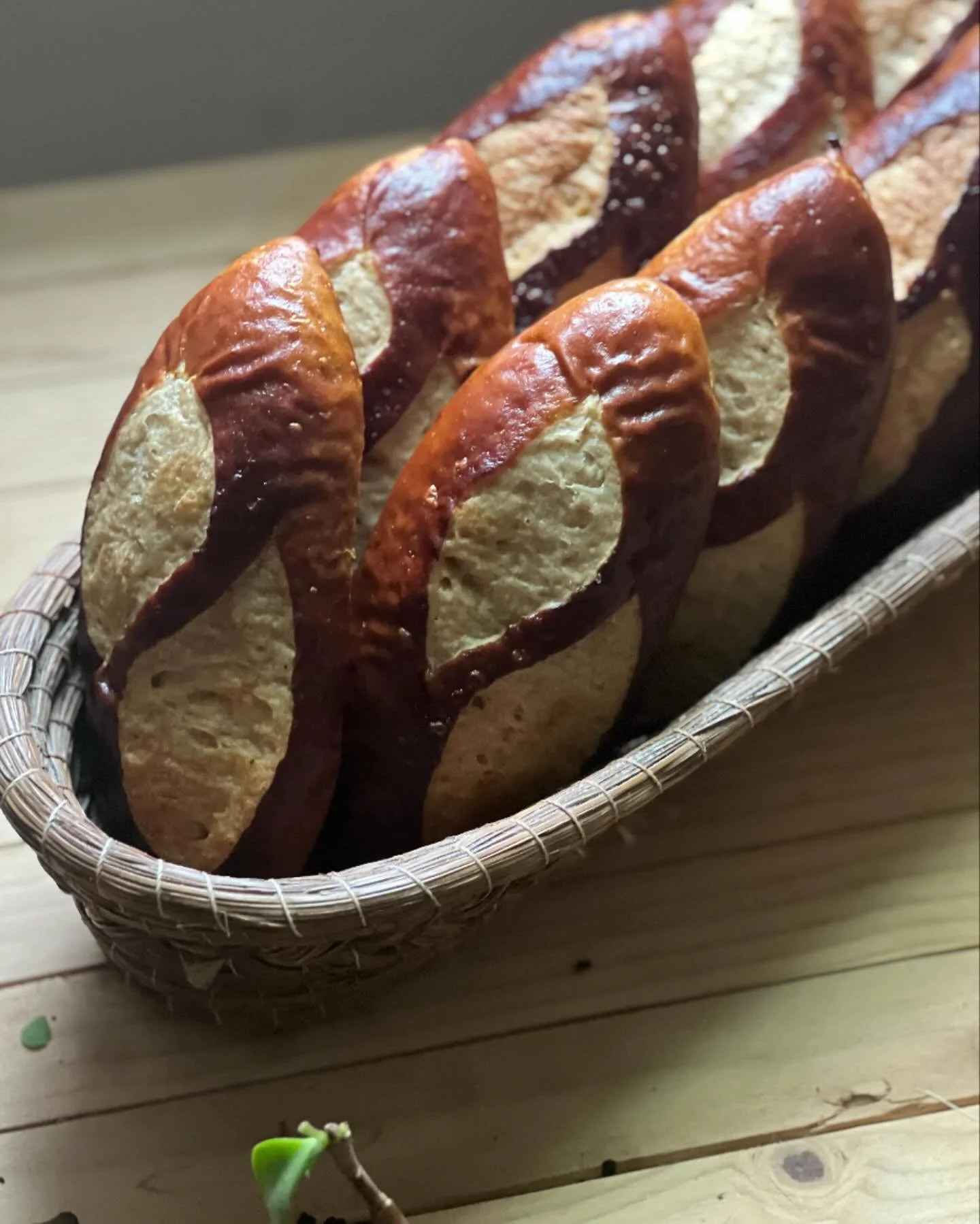 Pretzel Buns! Incredibly soft and perfect in every way, these pretzel buns are what I use to make the new sandwiches you have been seeing at the popups! They remind me a lot of those super soft hoagie rolls that we eat back home in the Golan Heights.