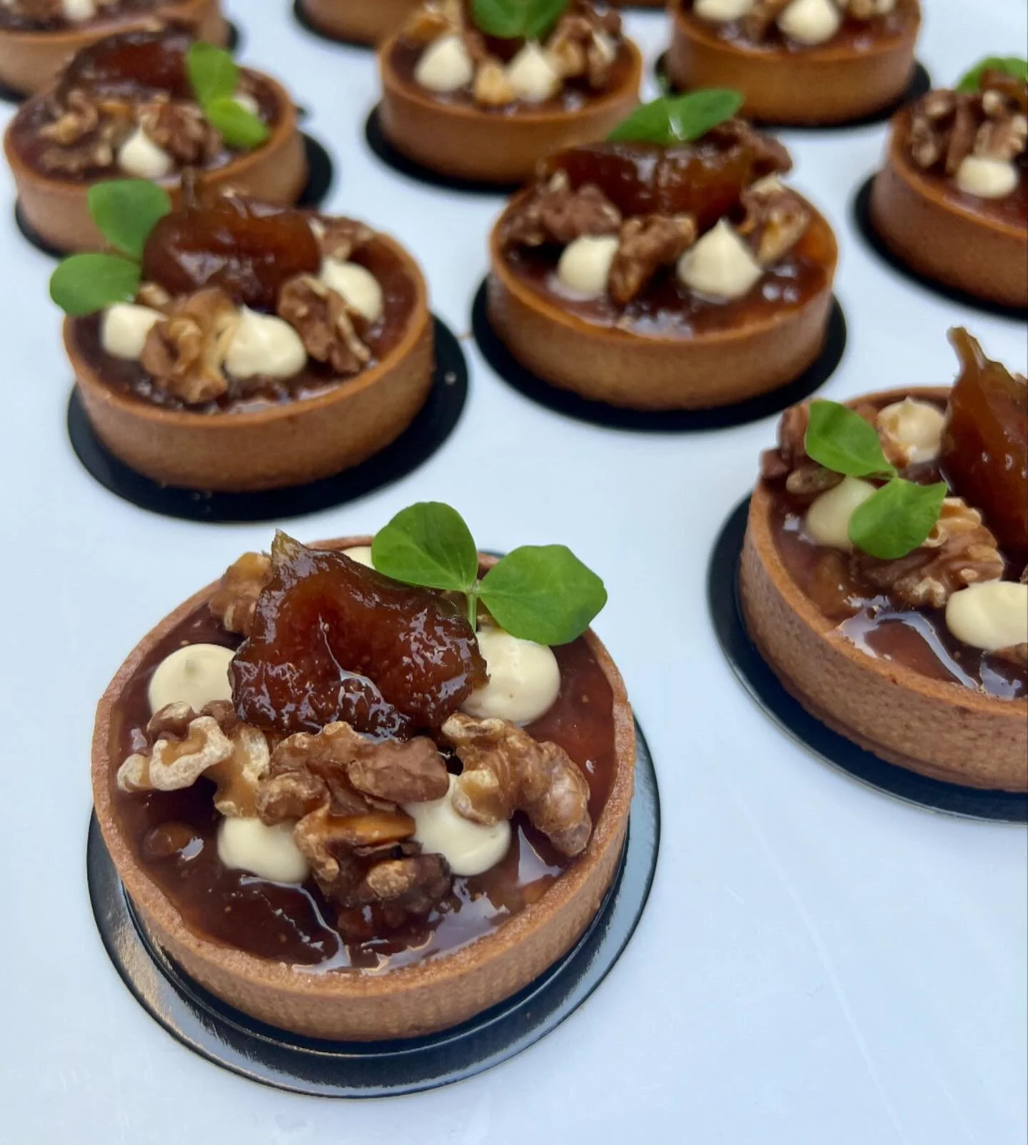 Fig, walnut, and Labneh tart (تين، جوز، ولبني) this one is for the books!!! Essentially Majdal in a tart. With the great help of my my friends at @riverwardsproduce I found the perfect figs in Philly to make fig jam and preserves that I grew up eatin