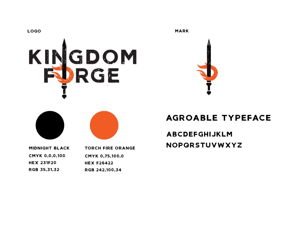 Kingdom Forge Logo Design/Style Card